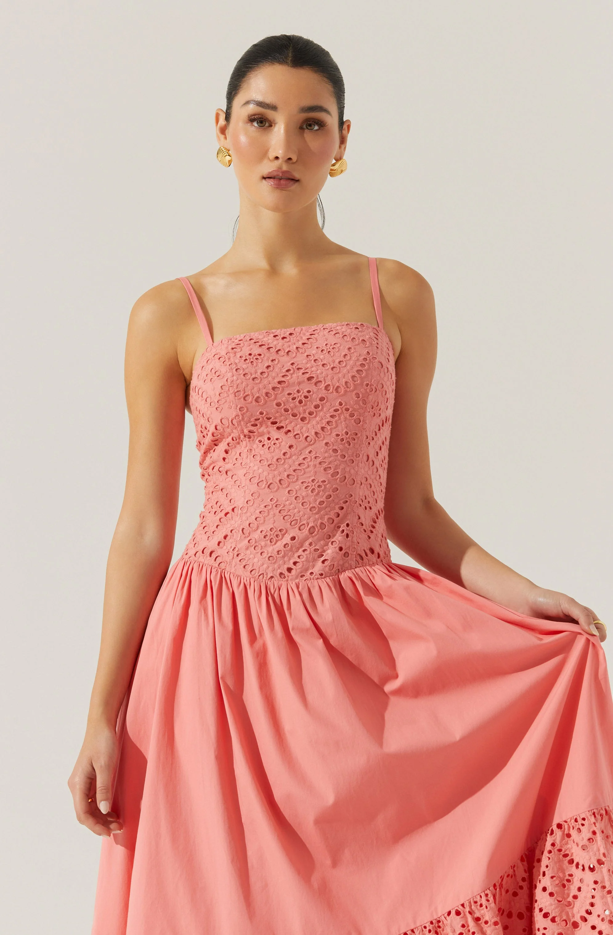 Nathalia Eyelet Midi Dress - Image 9