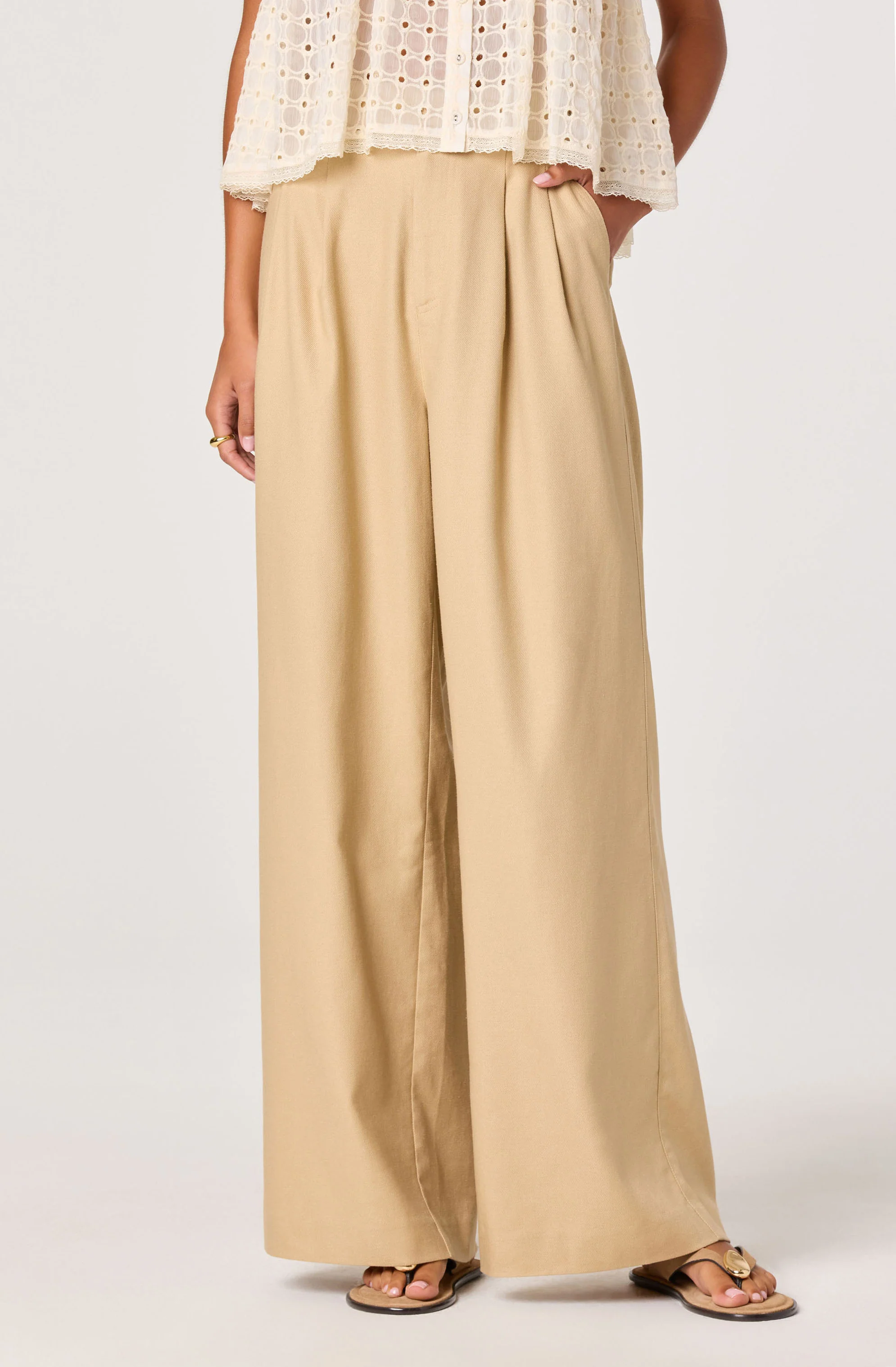 Neha Linen High-Rise Wide Leg Pants - Image 10