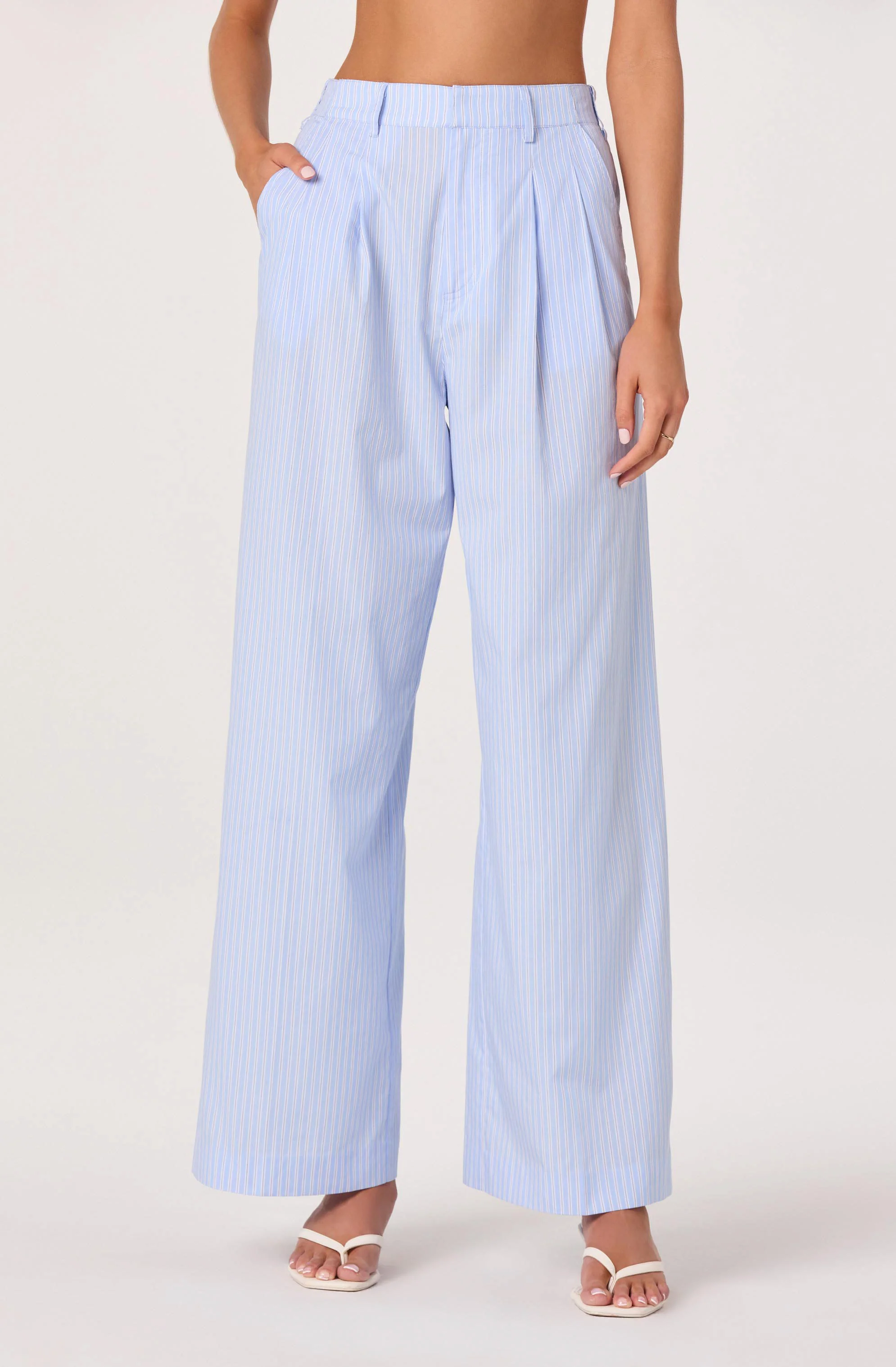 Neha Striped High-Rise Wide Leg Pants - Image 6
