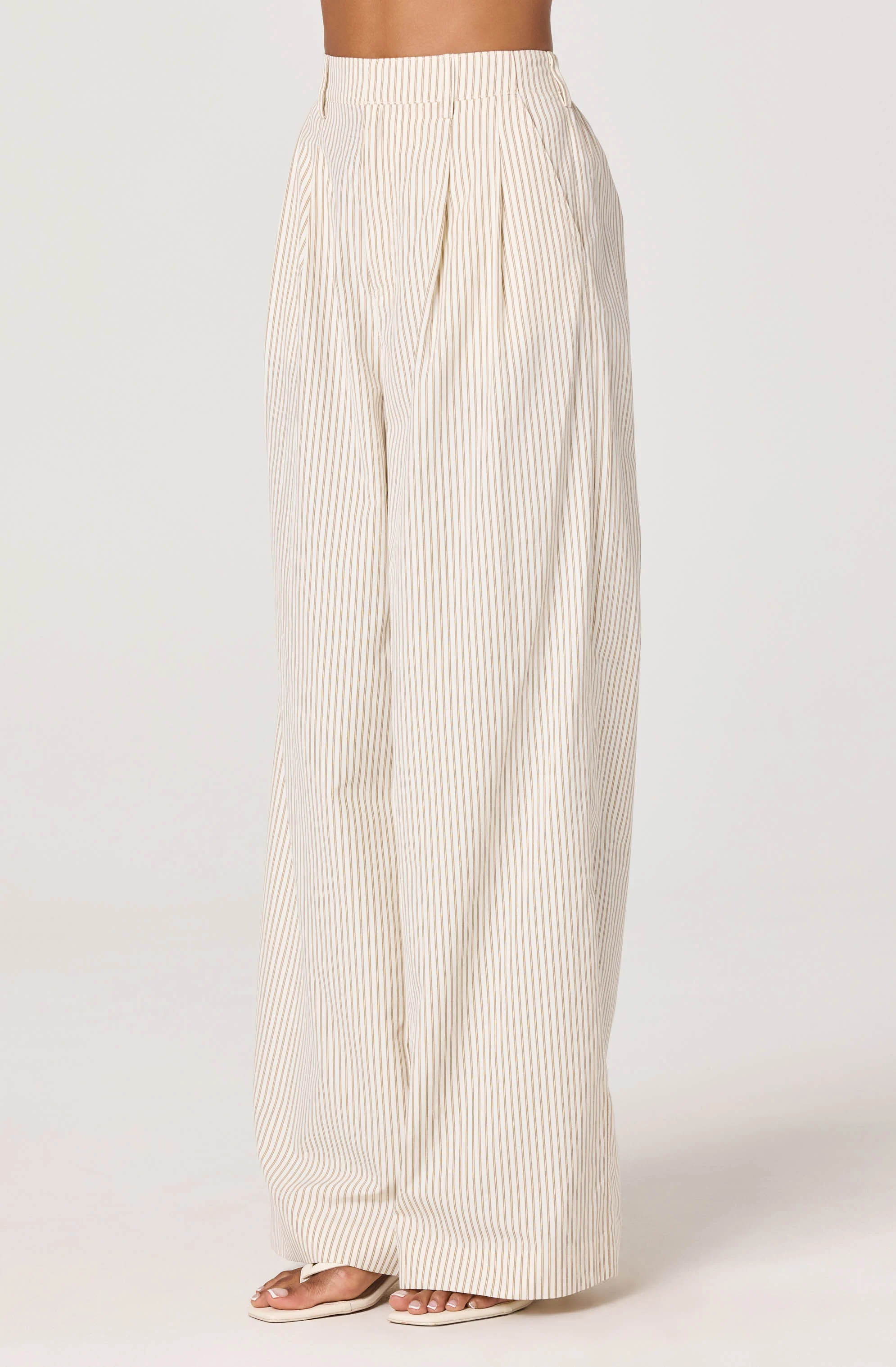 Neha Striped High-Rise Wide Leg Pants - Image 9