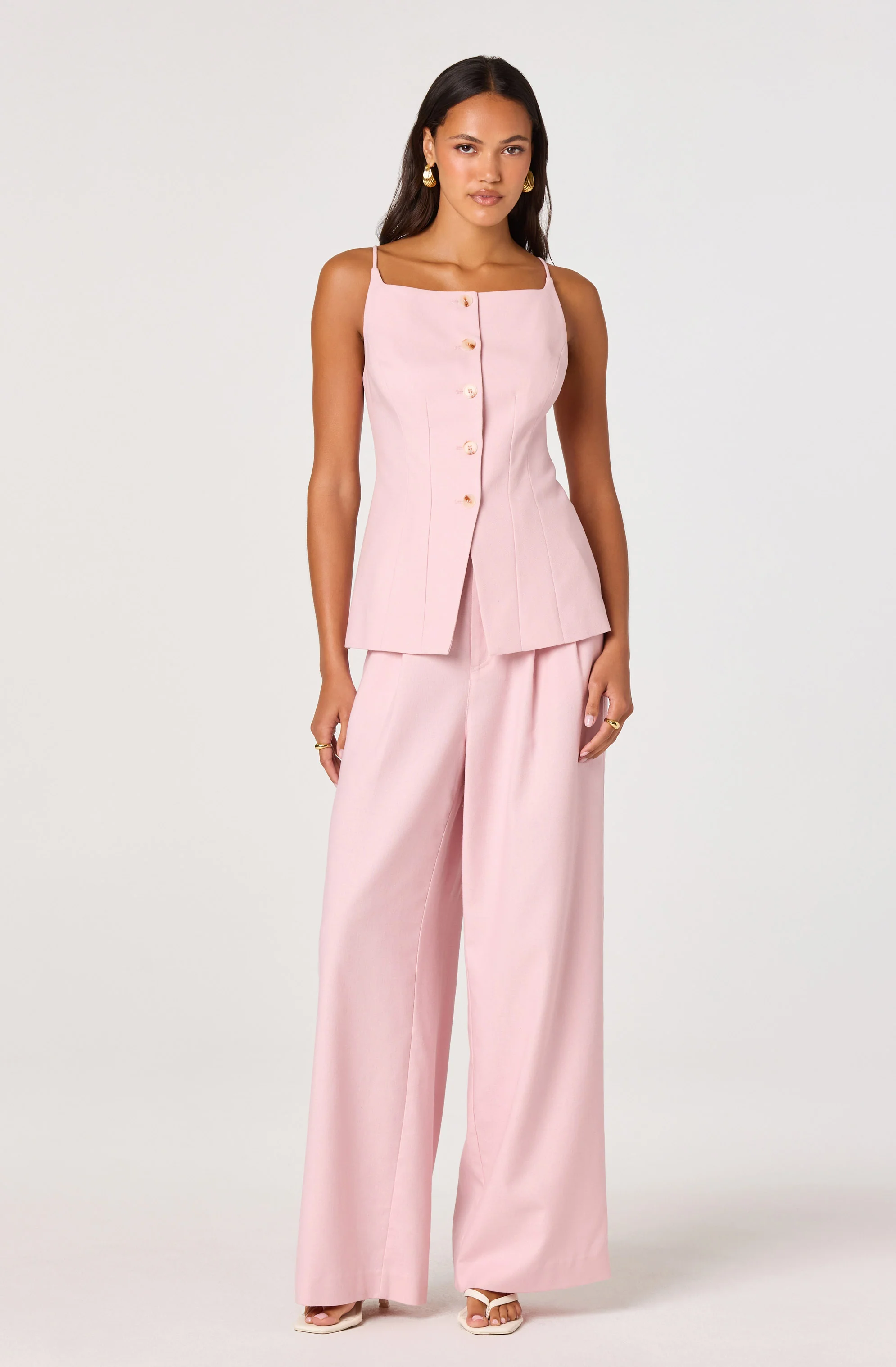 Neha Button-Front Longline Top - Image 6