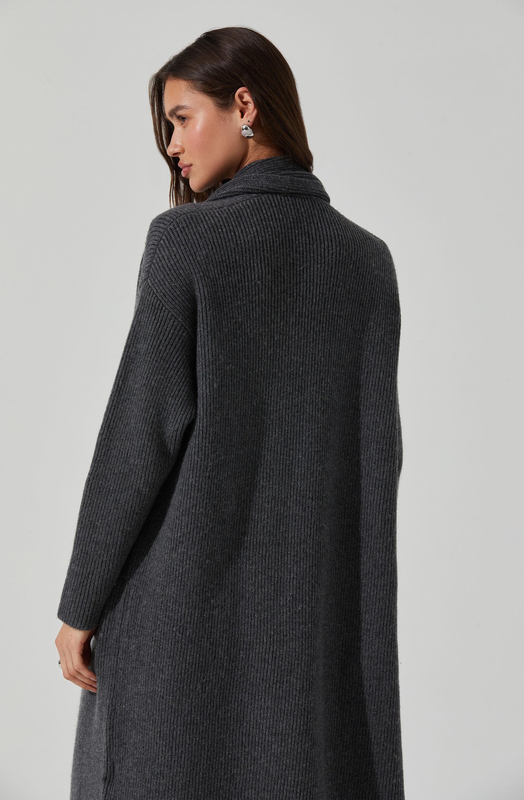 Noemi Ribbed Scarf Cardigan - Image 11