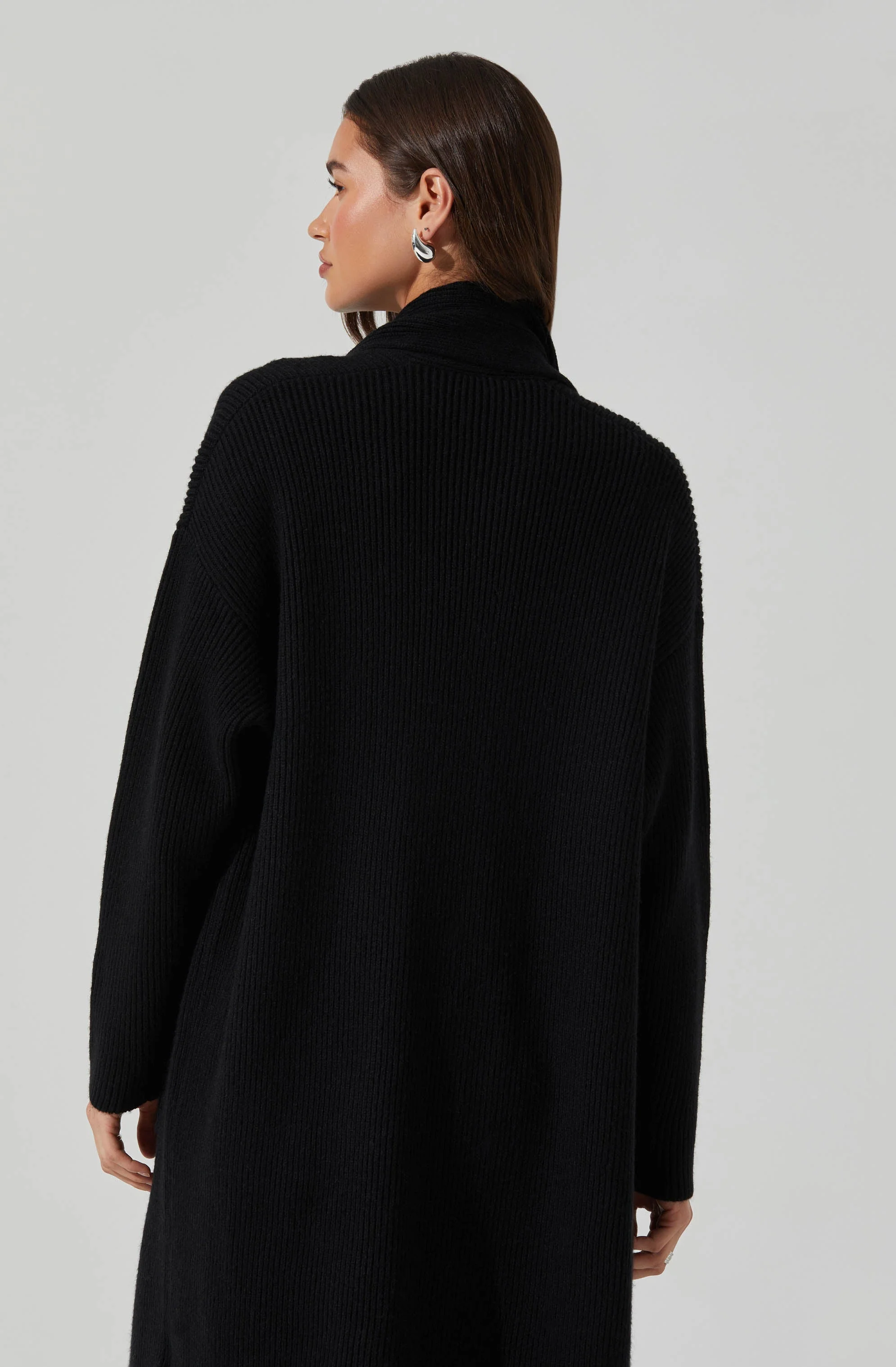 Noemi Ribbed Scarf Cardigan - Image 16