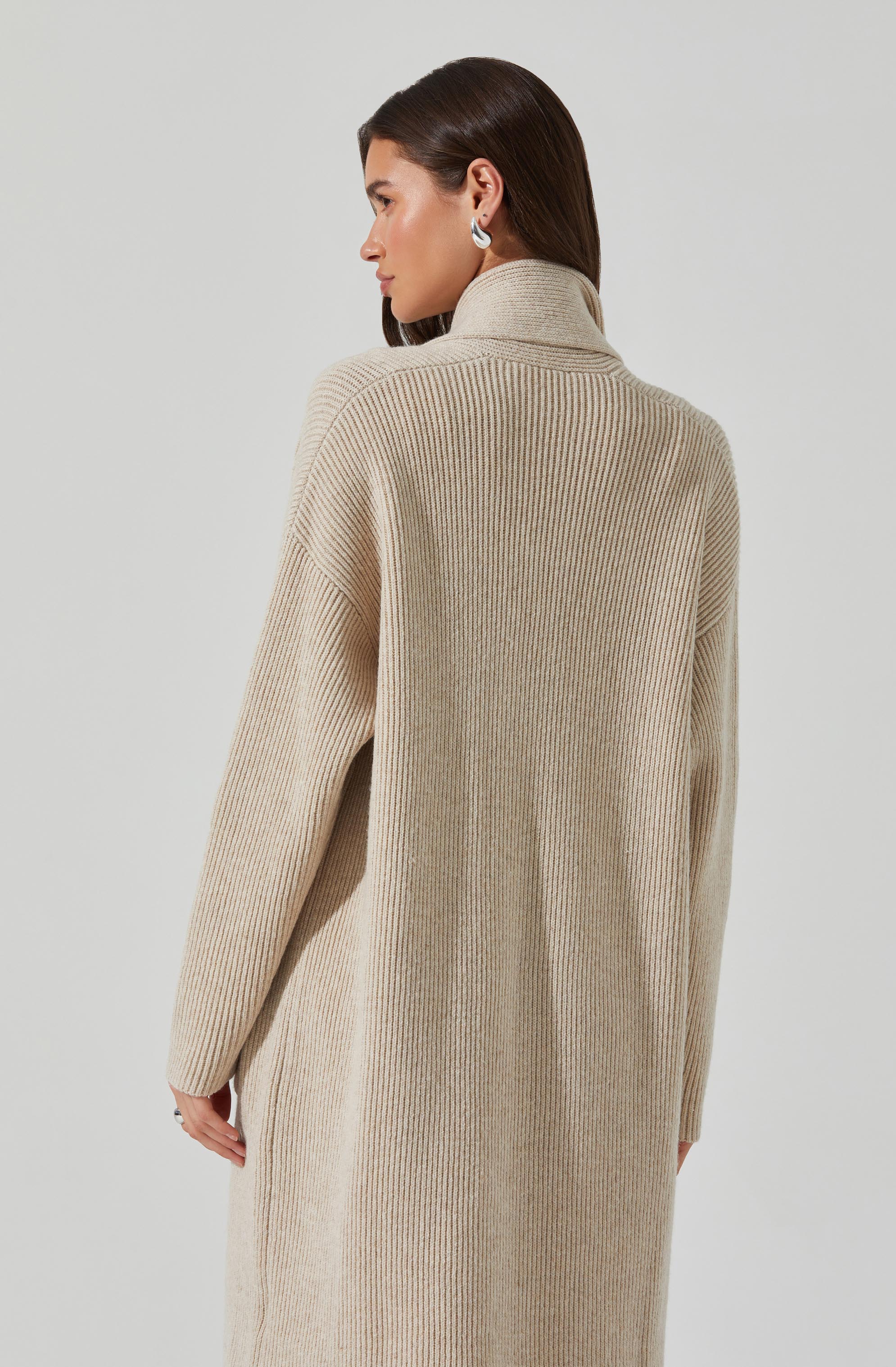Noemi Ribbed Scarf Cardigan - Image 4