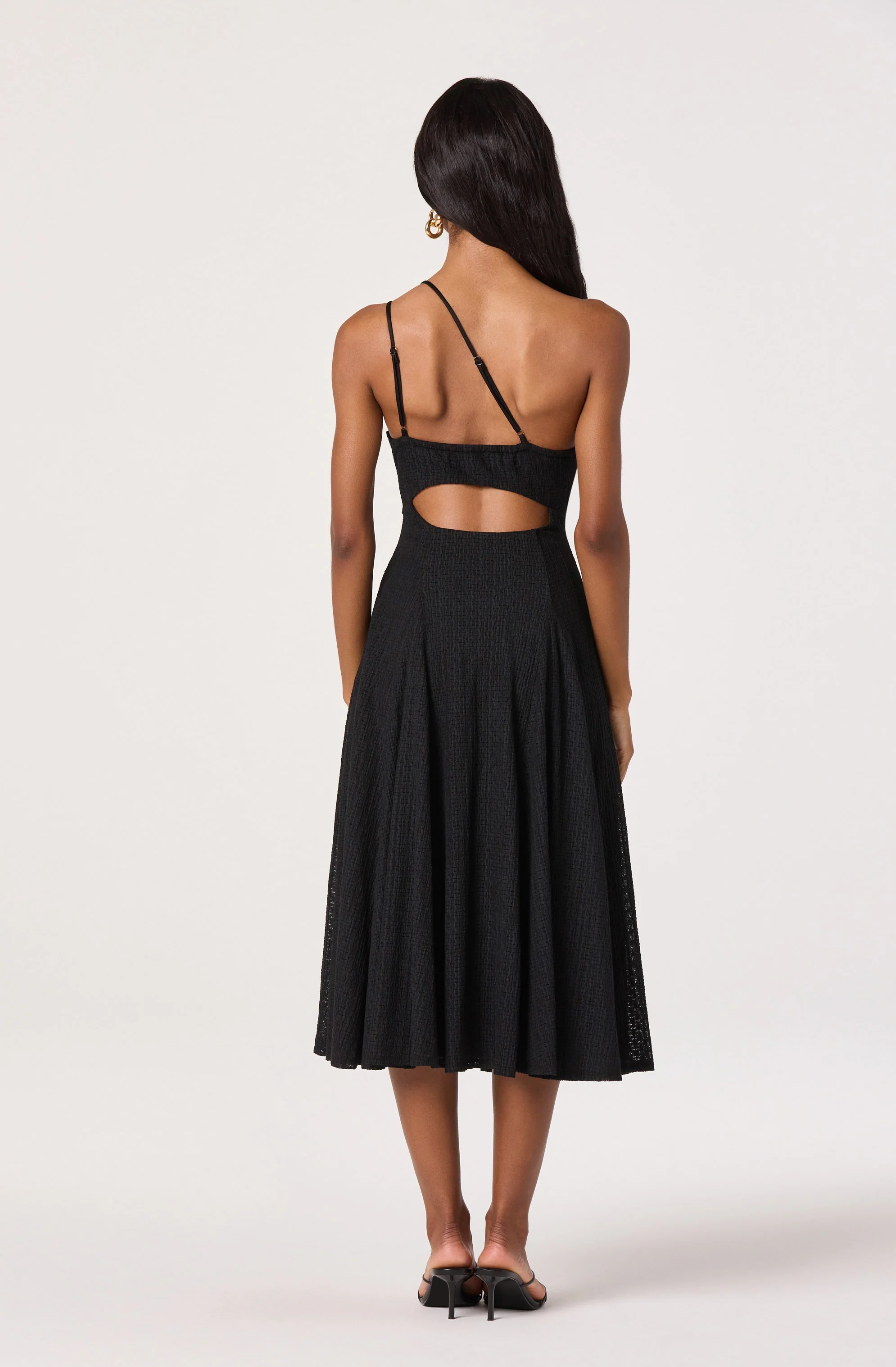 Nola One-Shoulder Knit Midi Dress - Image 3