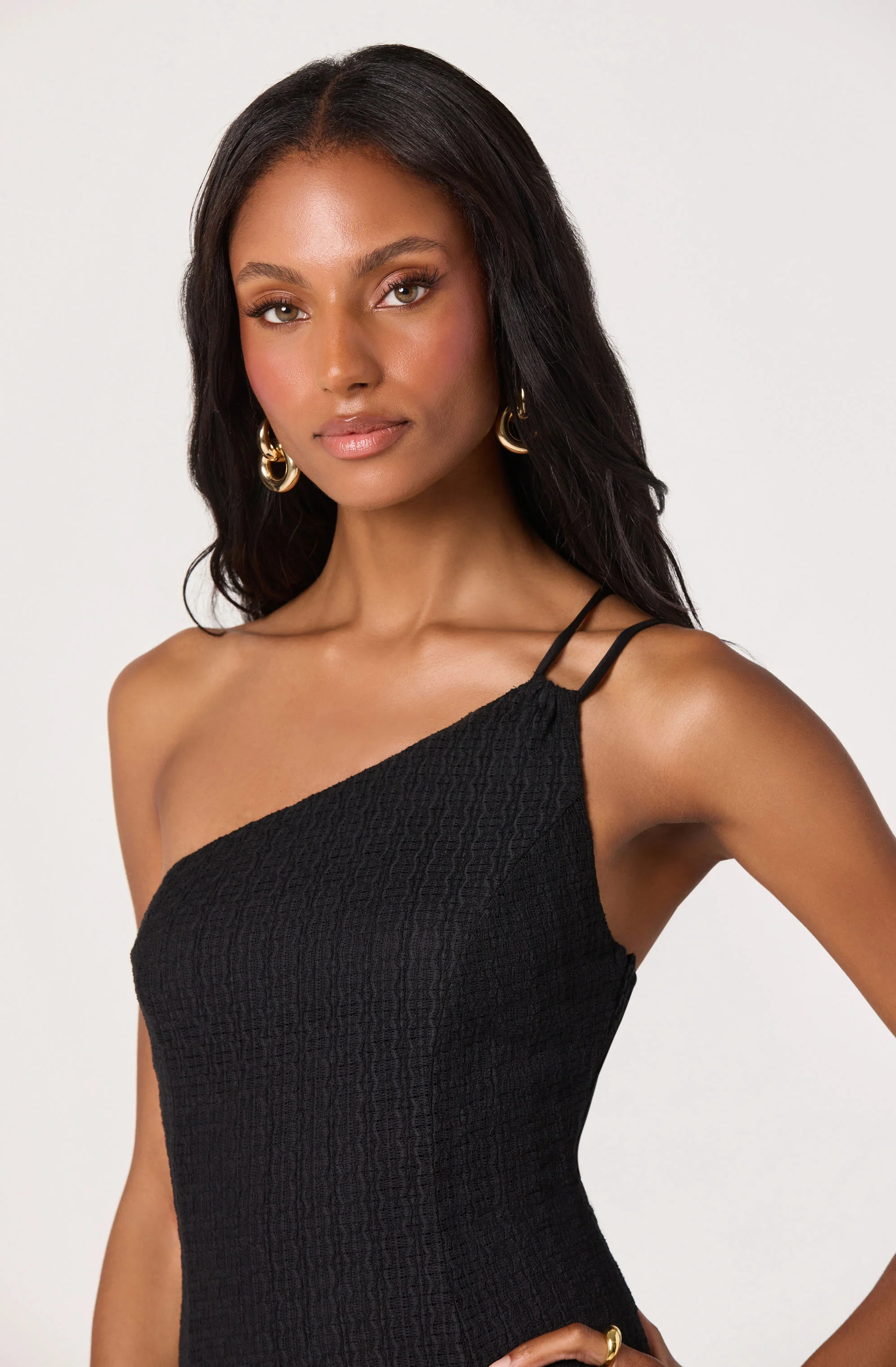Nola One-Shoulder Knit Midi Dress - Image 6