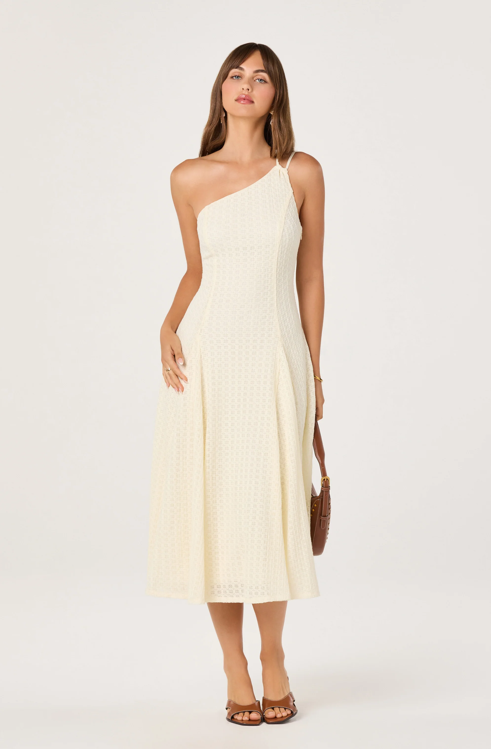 Nola One-Shoulder Knit Midi Dress - Image 7