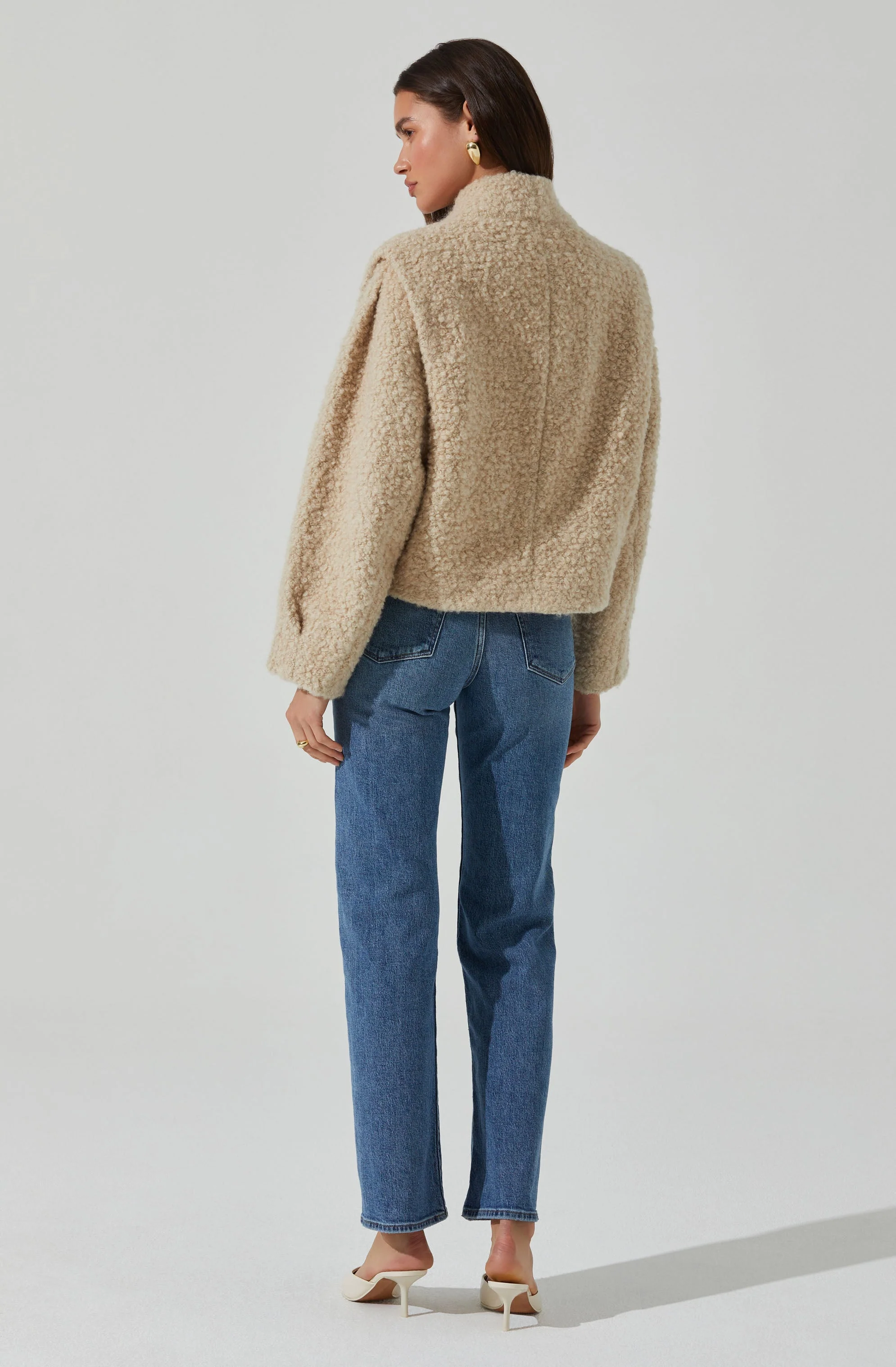 Nona Boxy Collarless Jacket - Image 5
