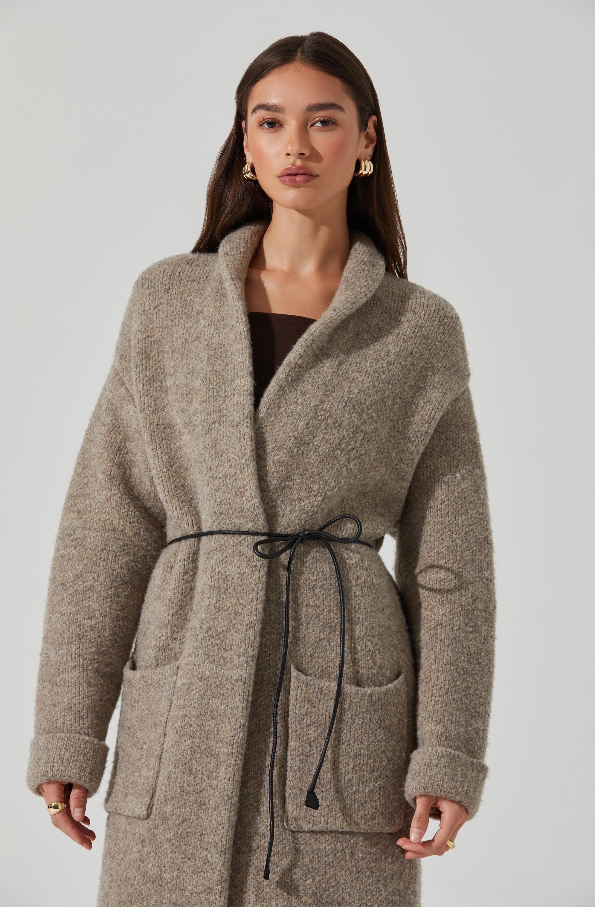 Noor Belted Maxi Cardigan - Image 2