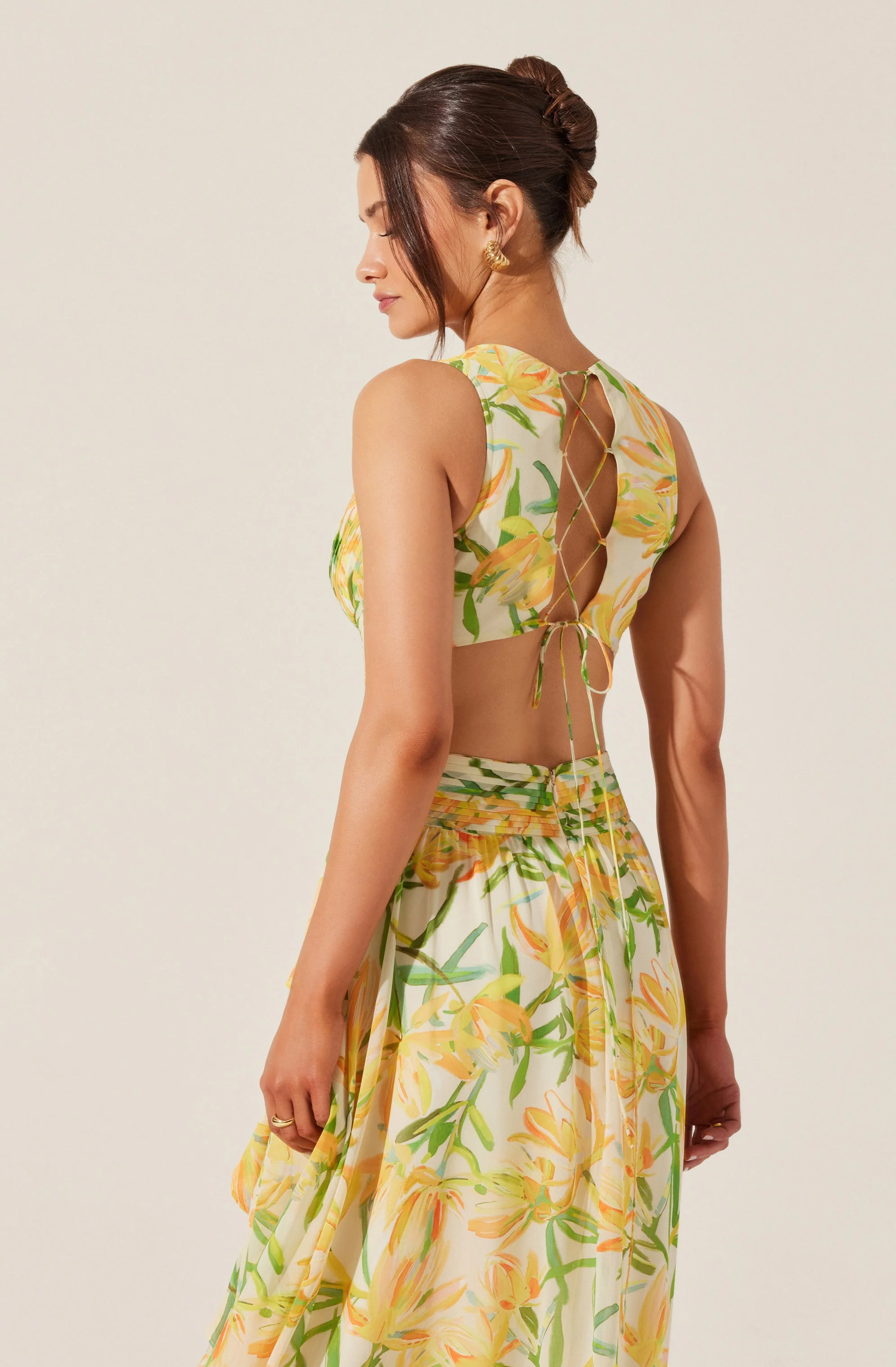 Noya Floral Cutout Maxi Dress - Image 12