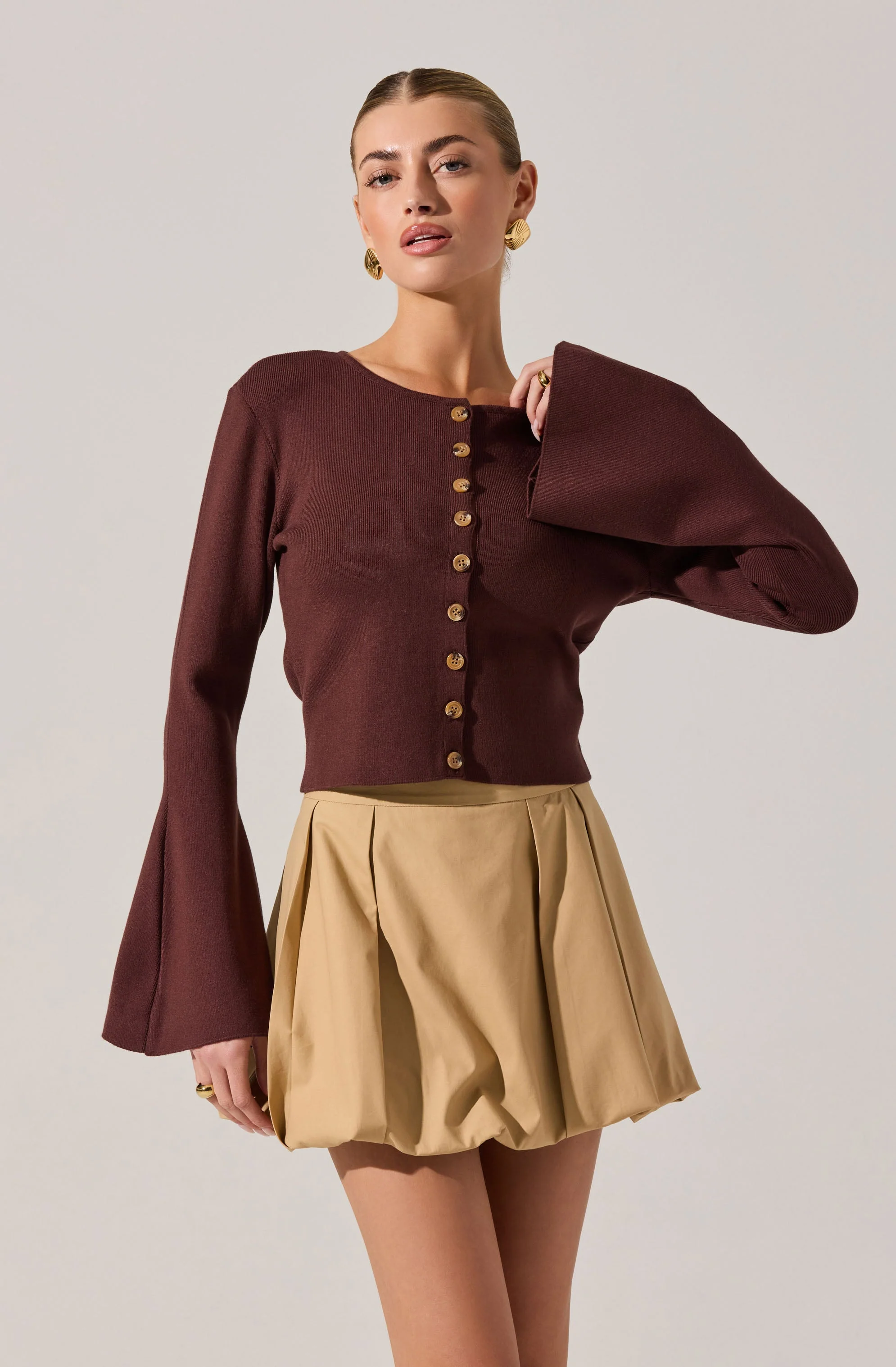 Nylah Bell Sleeve Cardigan - Image 2