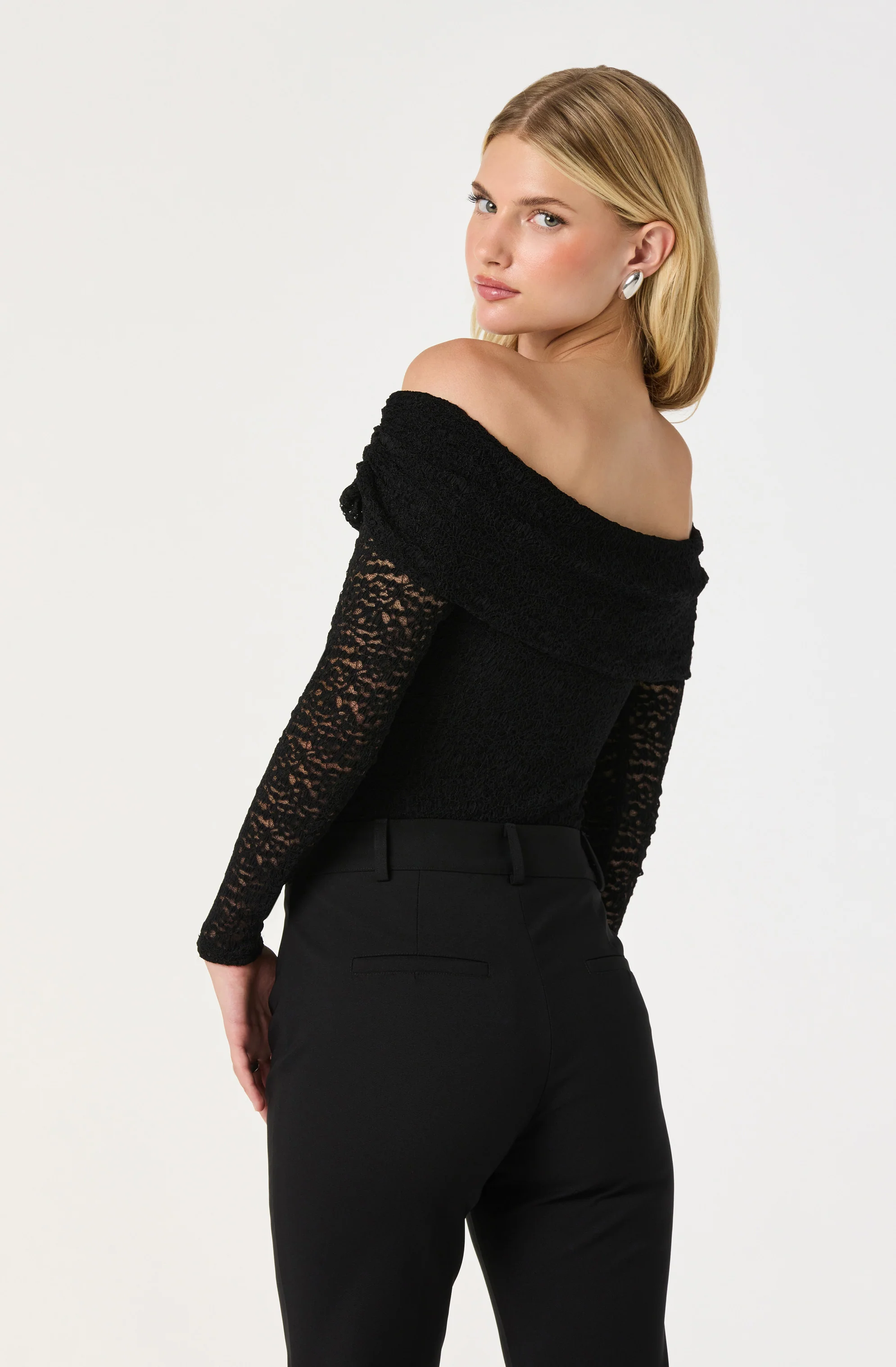 Off Shoulder Lace Top - Image 6