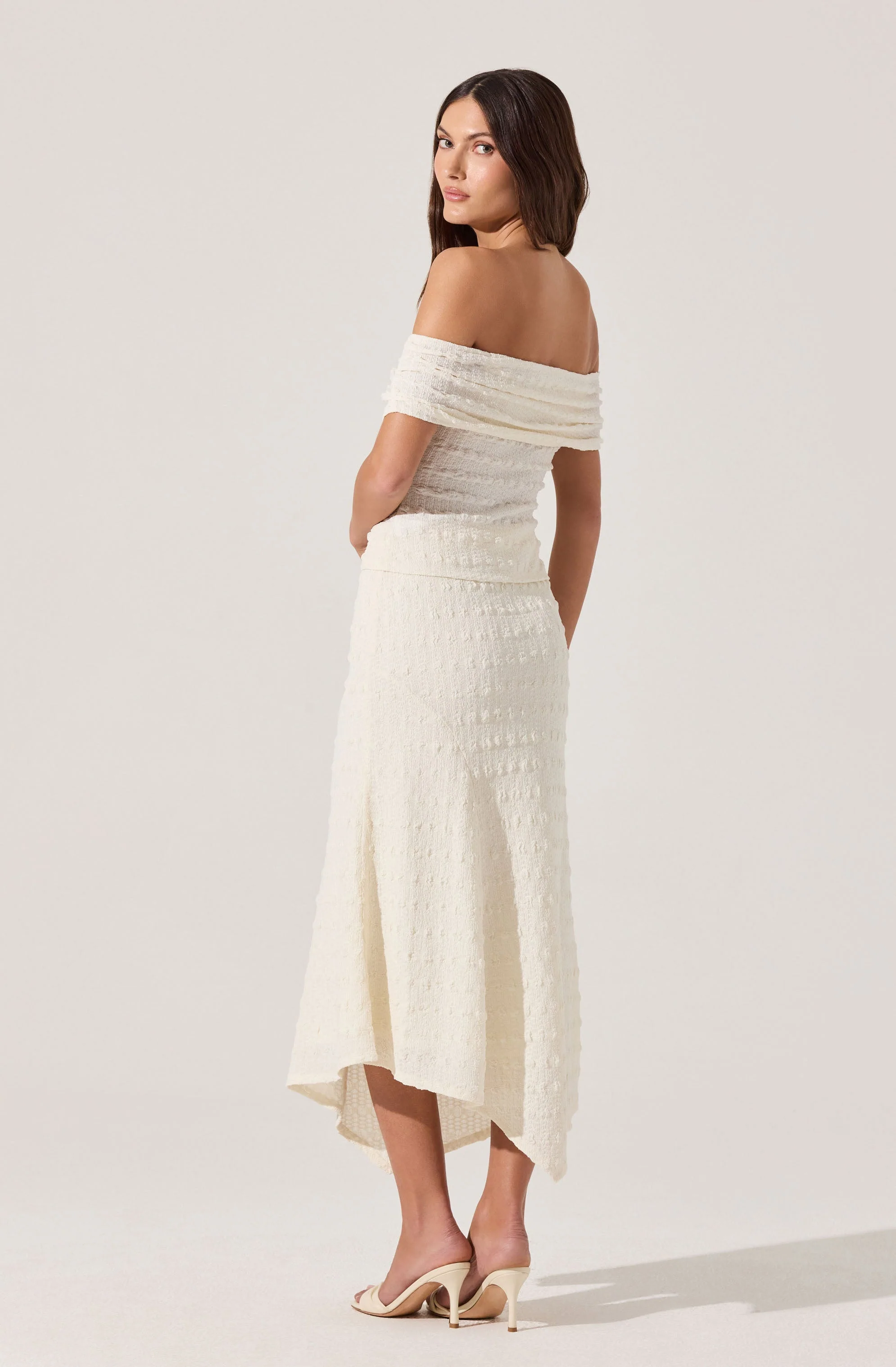 Off Shoulder Textured Knit Top - Image 16