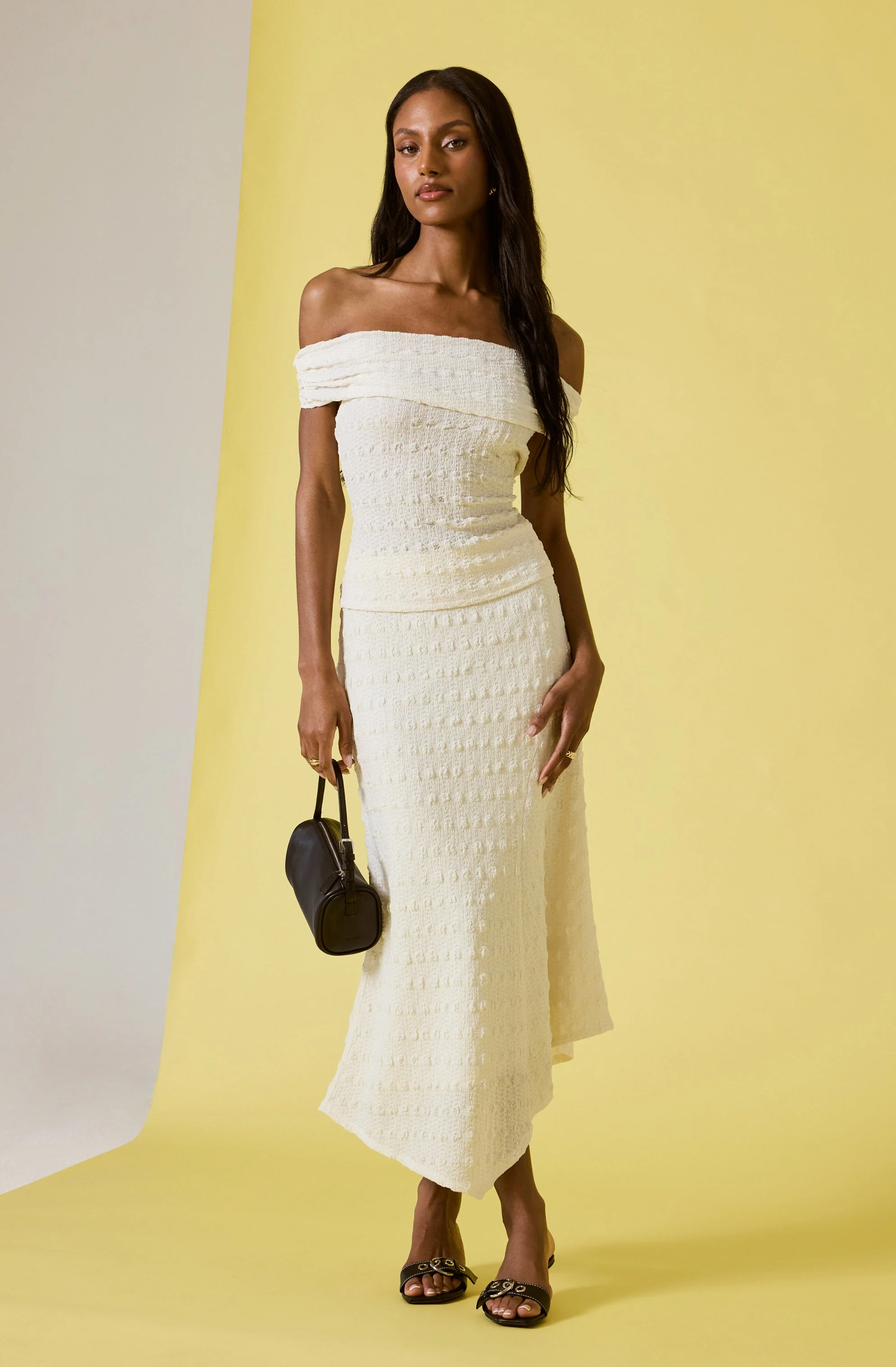 Off Shoulder Textured Knit Top - Image 18