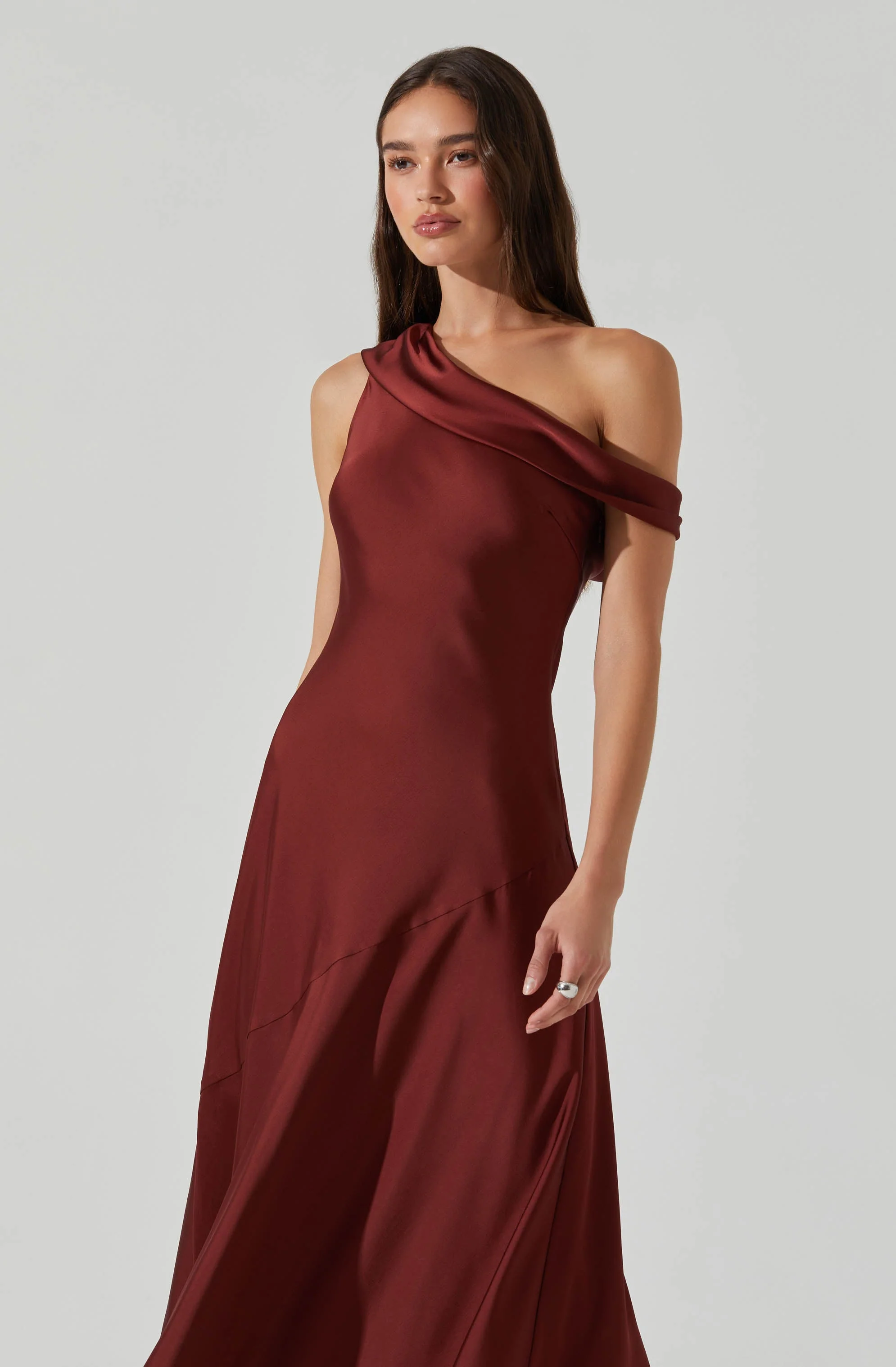 Orissa Satin Off Shoulder Dress - Image 10