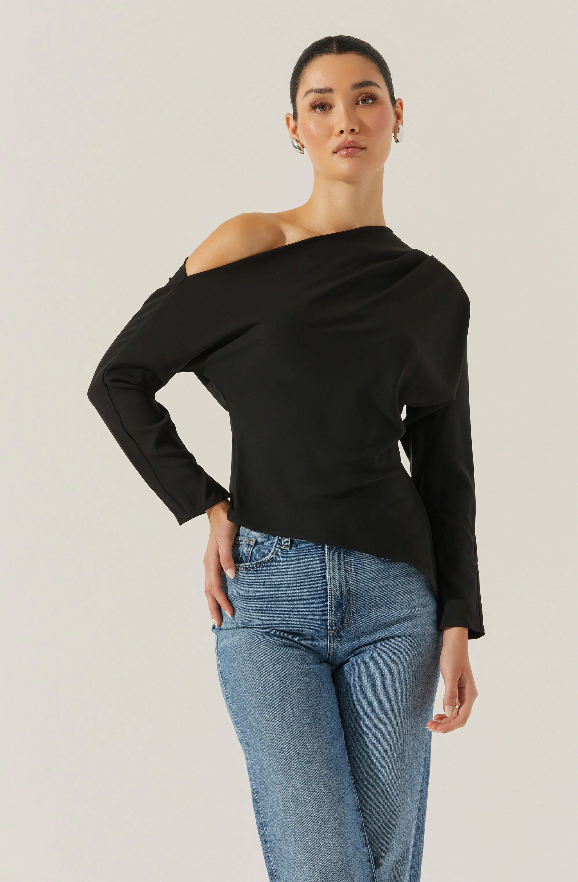 Orlia Off Shoulder Asymmetric Top - Image 5