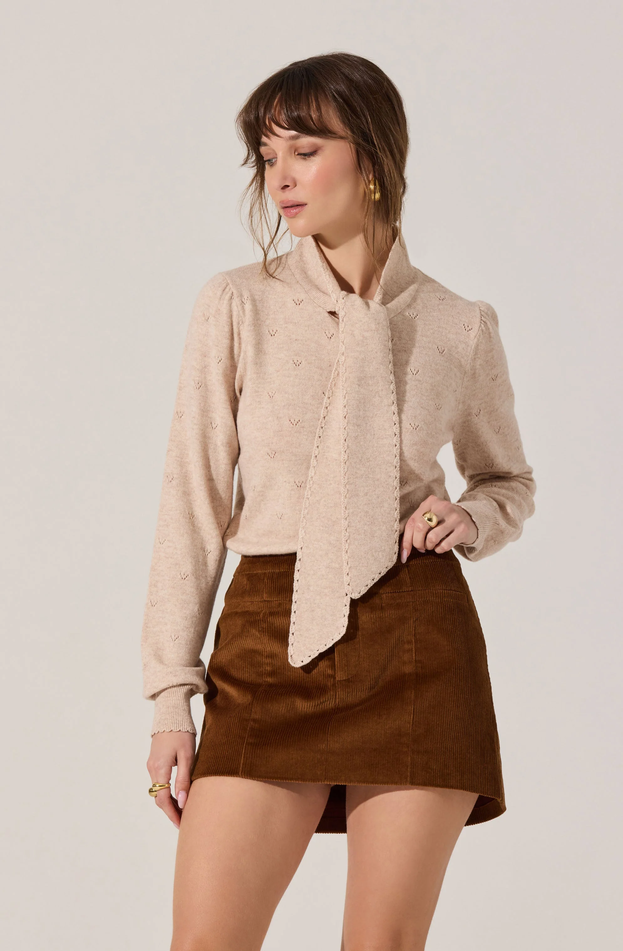 Ovalia Scarf Neck Sweater - Image 2