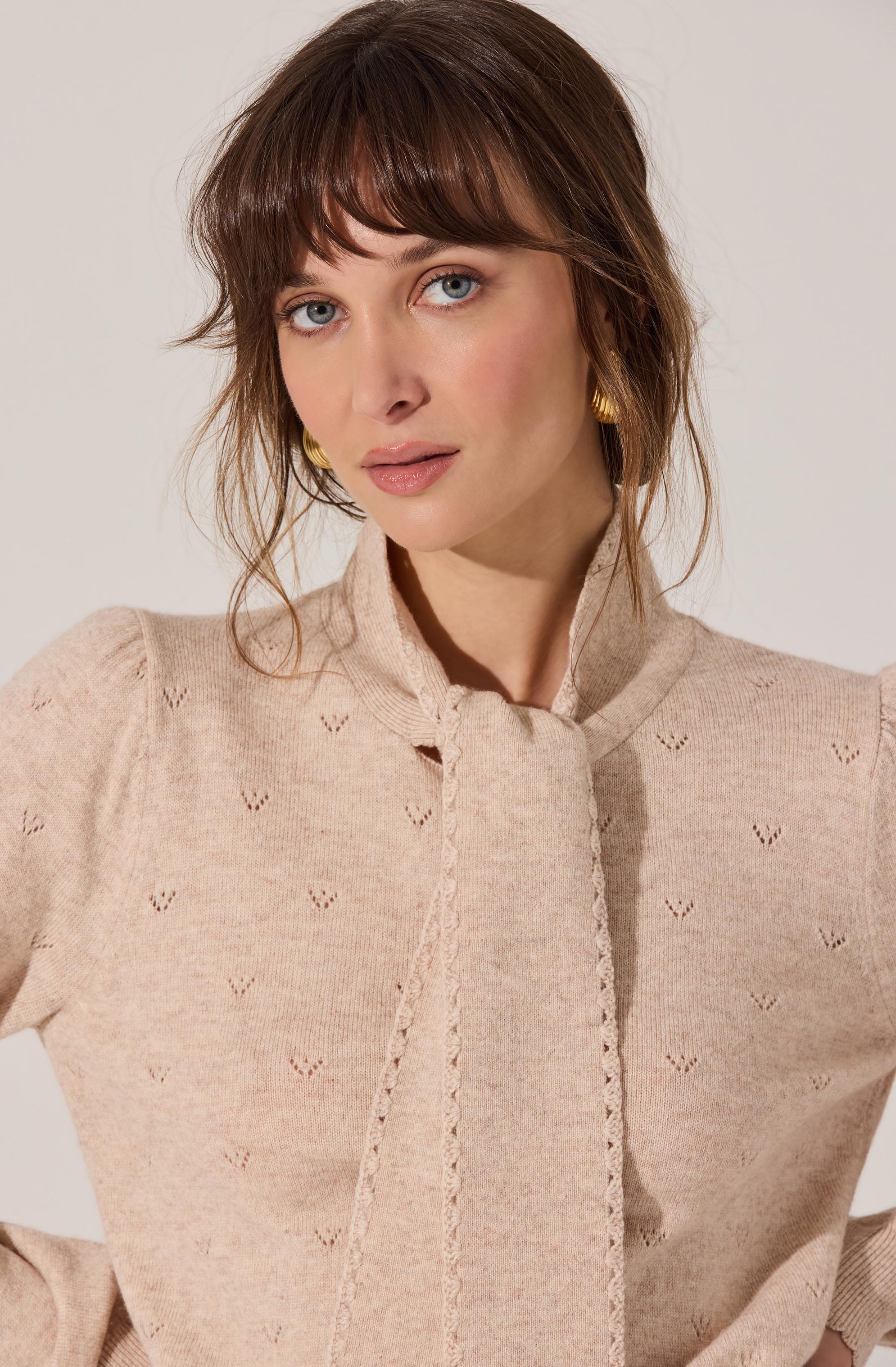 Ovalia Scarf Neck Sweater - Image 4