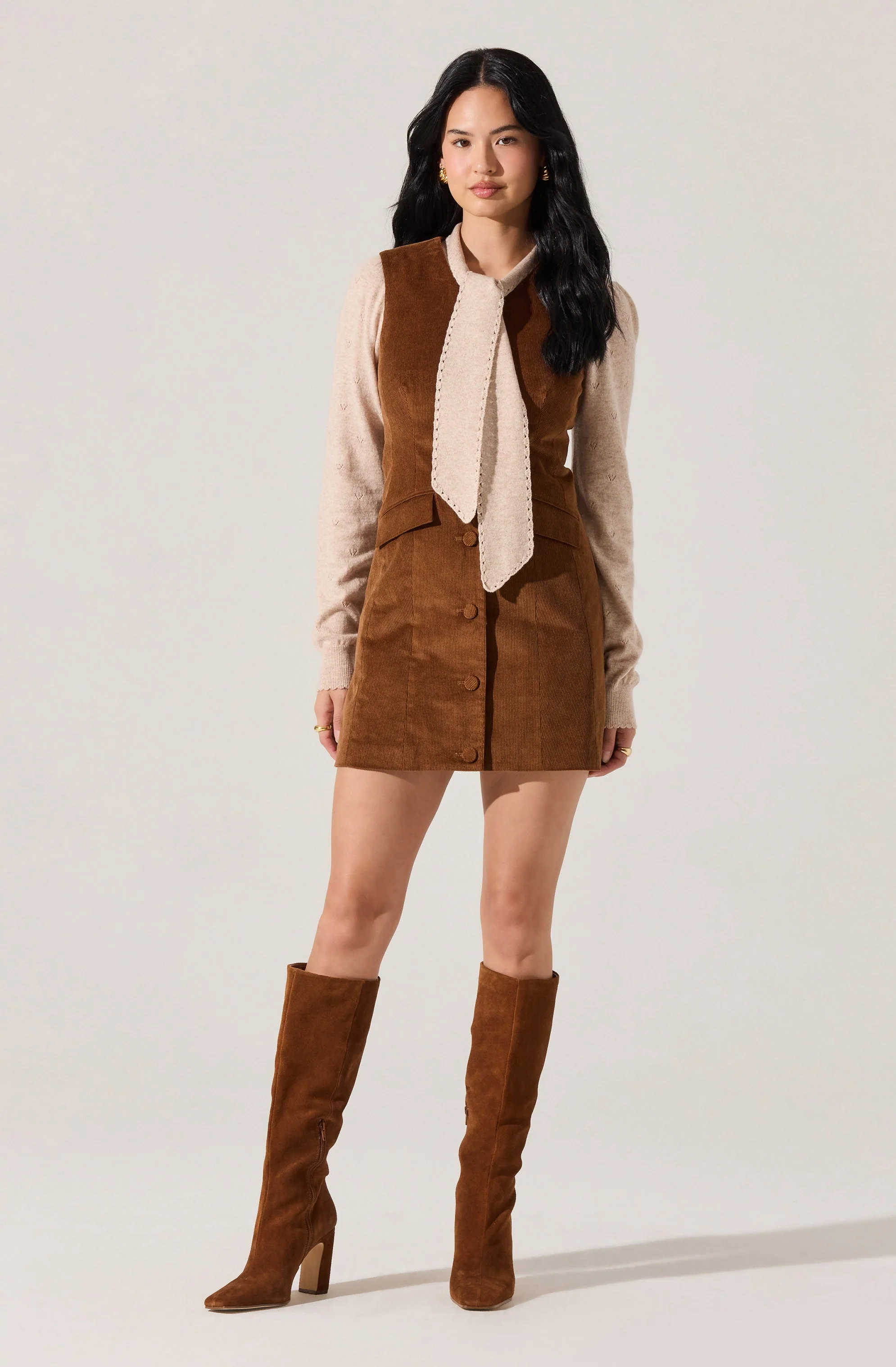Ovalia Scarf Neck Sweater - Image 6
