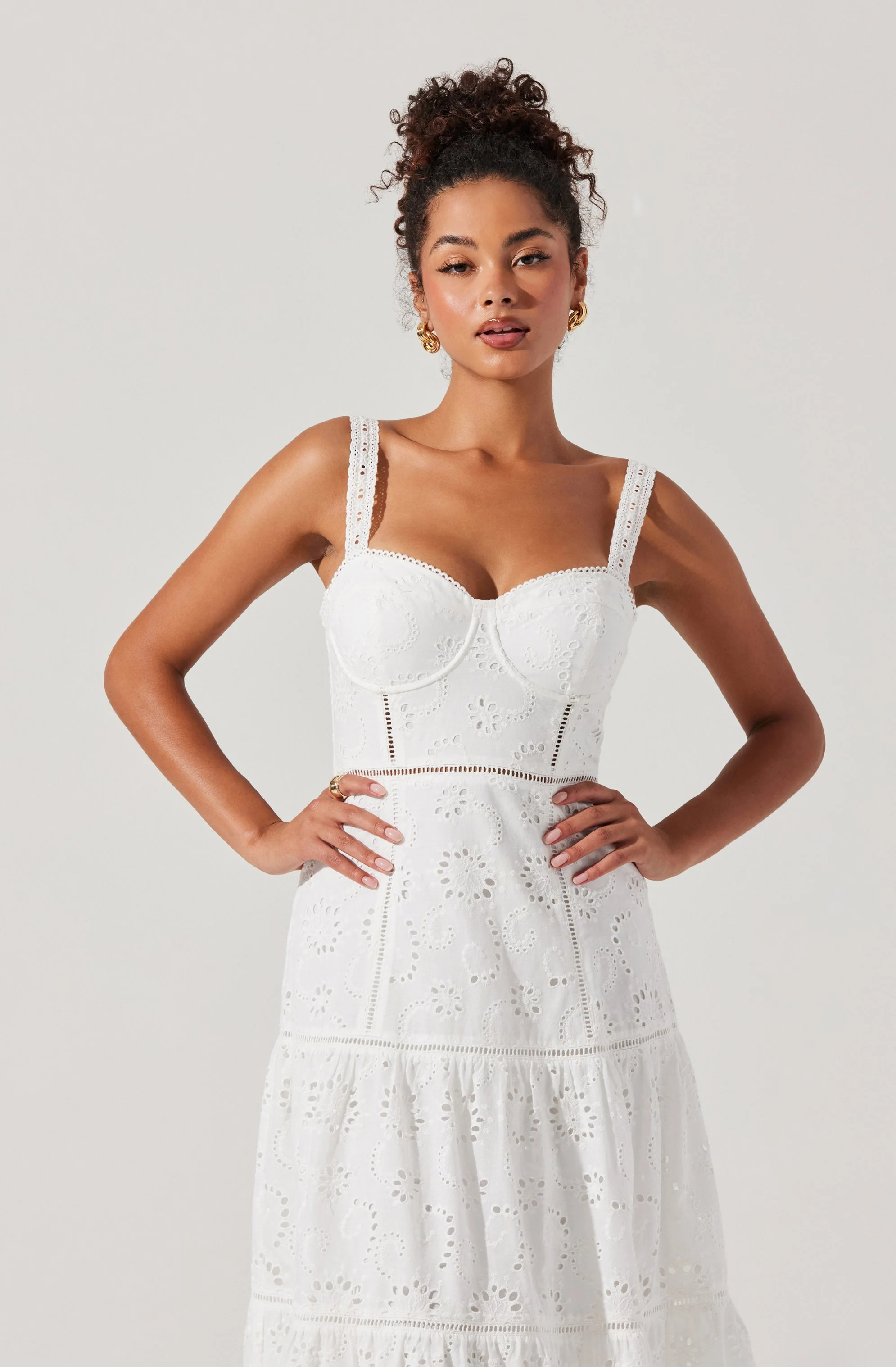 Pellagia Eyelet Midi Dress - Image 5