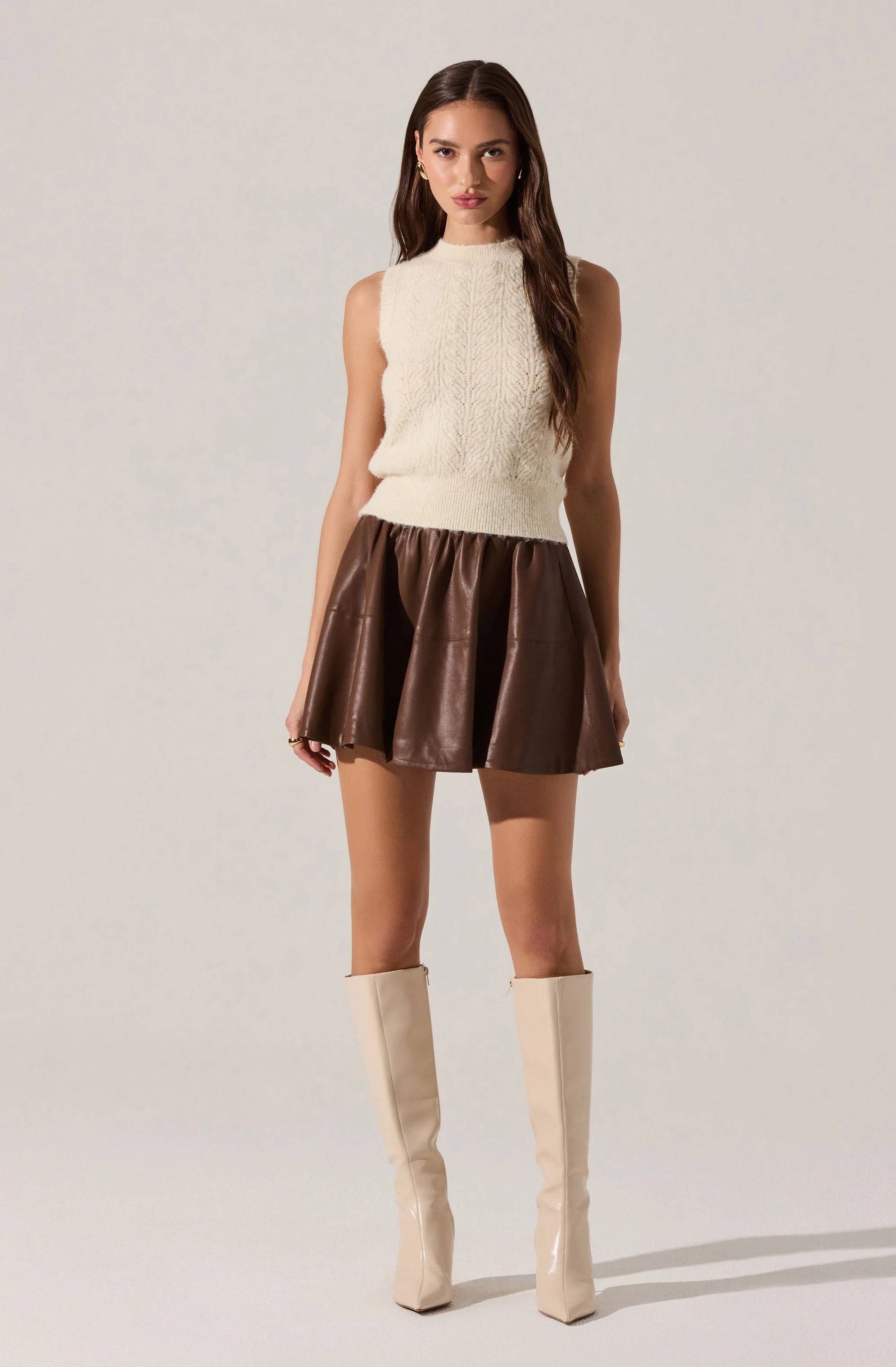 Pernille Cable Knit Sweater Tank - Image 3
