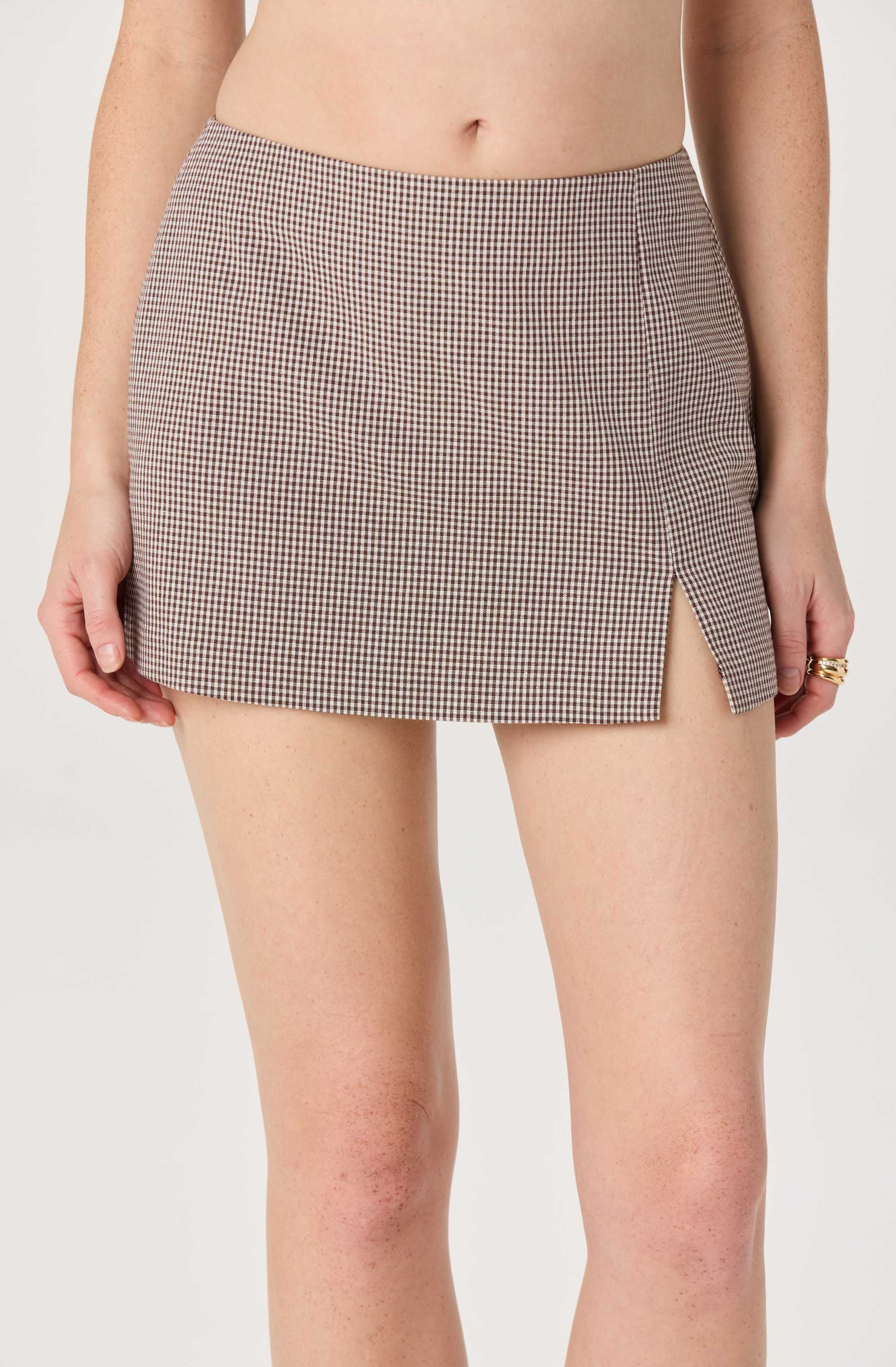 Pini Gingham Mini Skort - Image 3