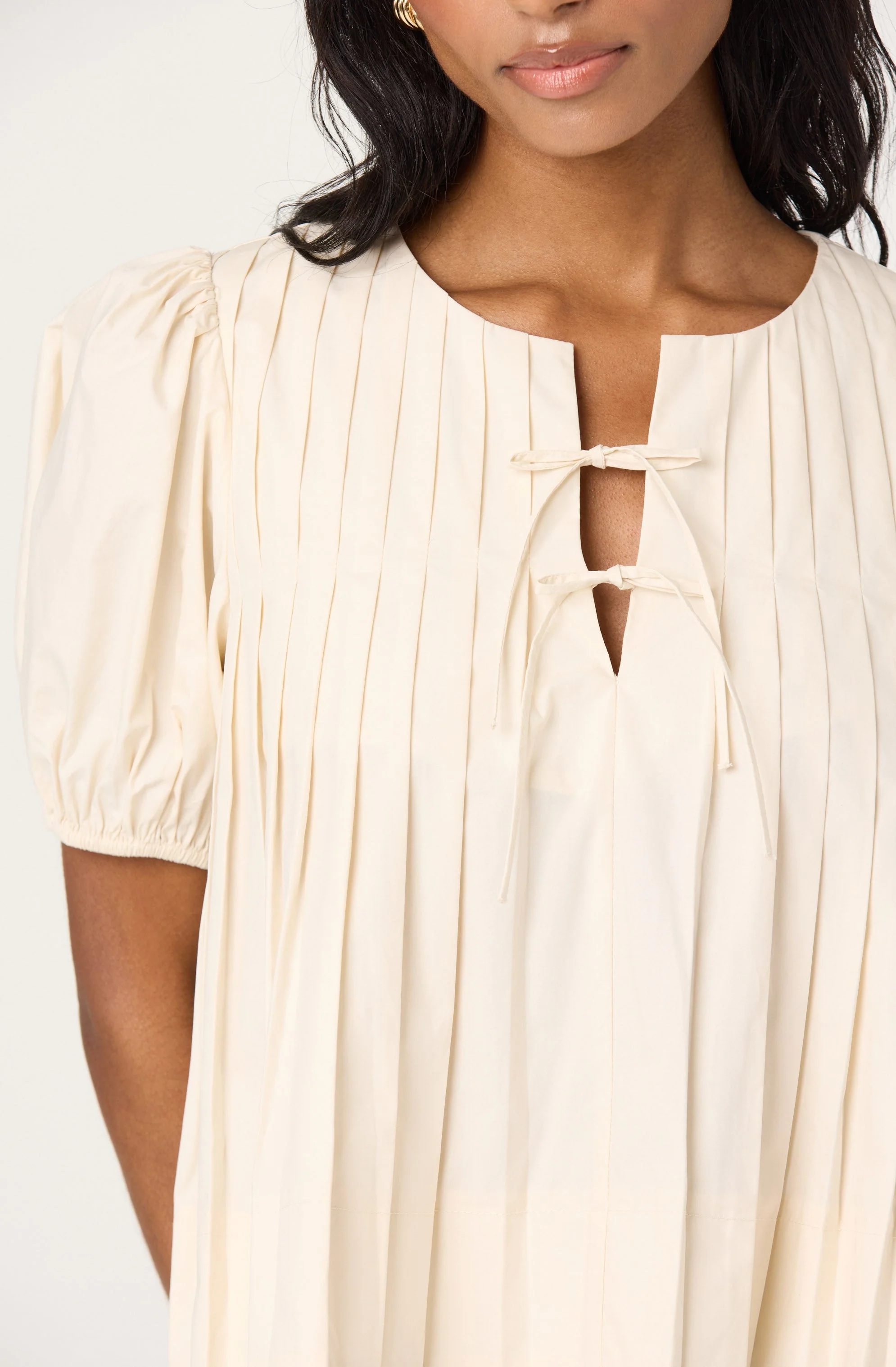 Pleated Puff Sleeve Top - Image 4