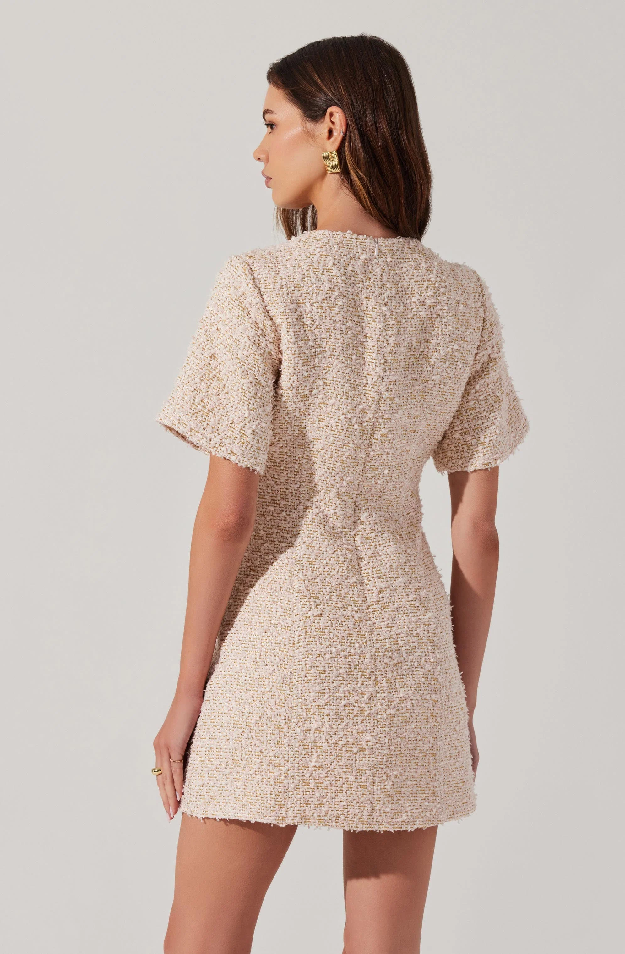 Portilla Tweed Mini Dress - Image 6