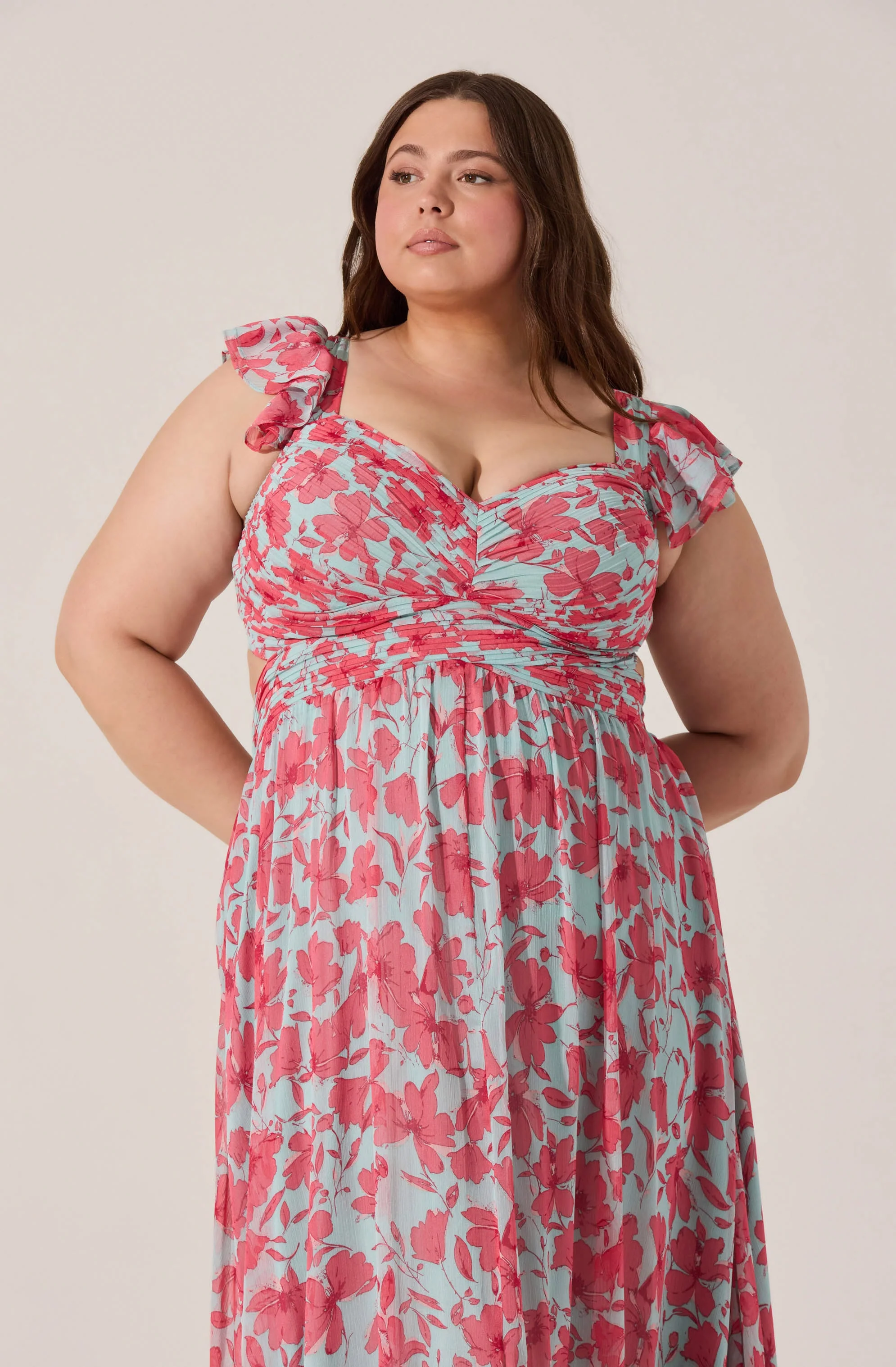 Primrose Floral Strappy Back Maxi Dress - Image 39