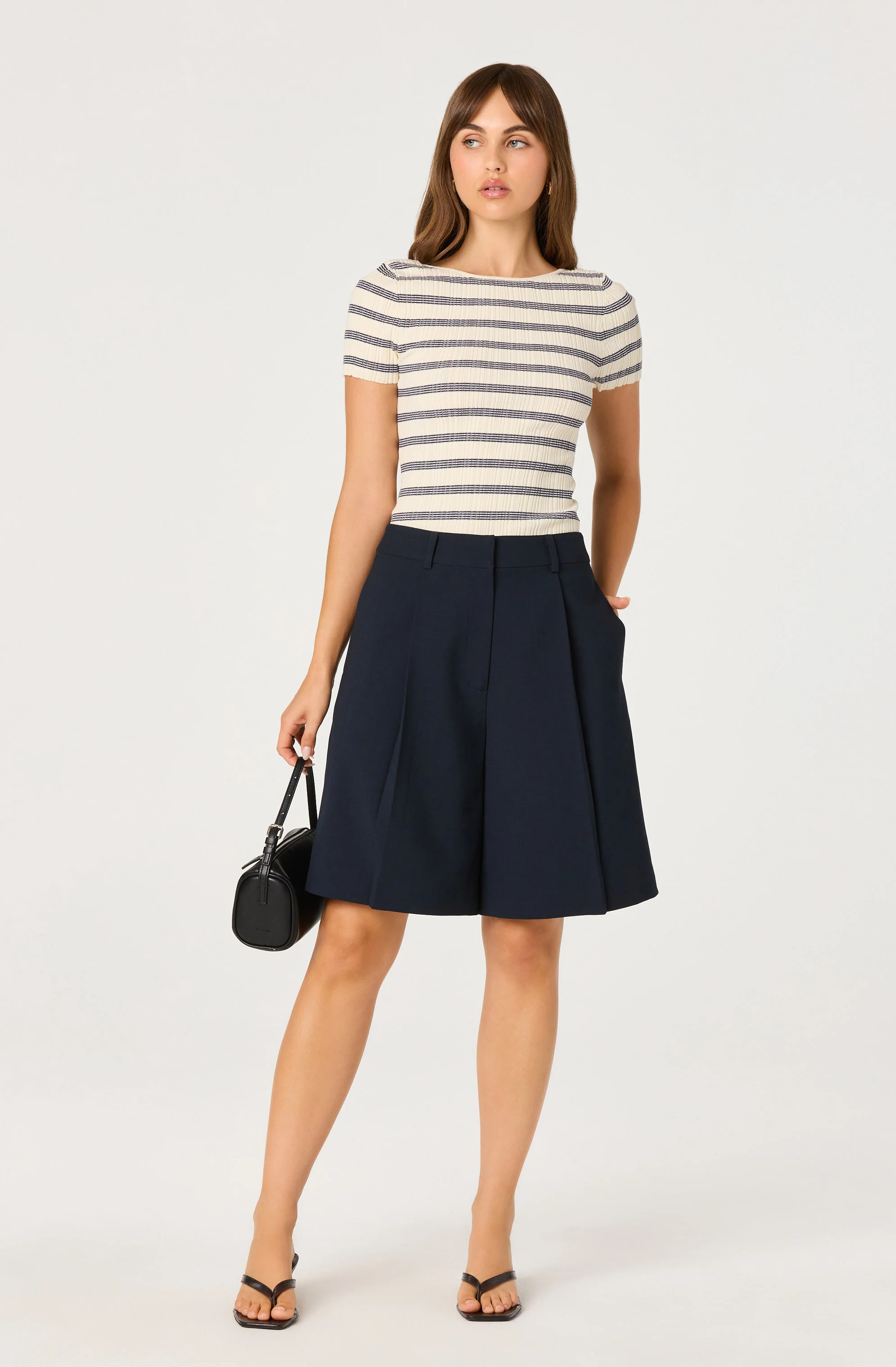 Quillie Pleated Bermuda Shorts - Image 6
