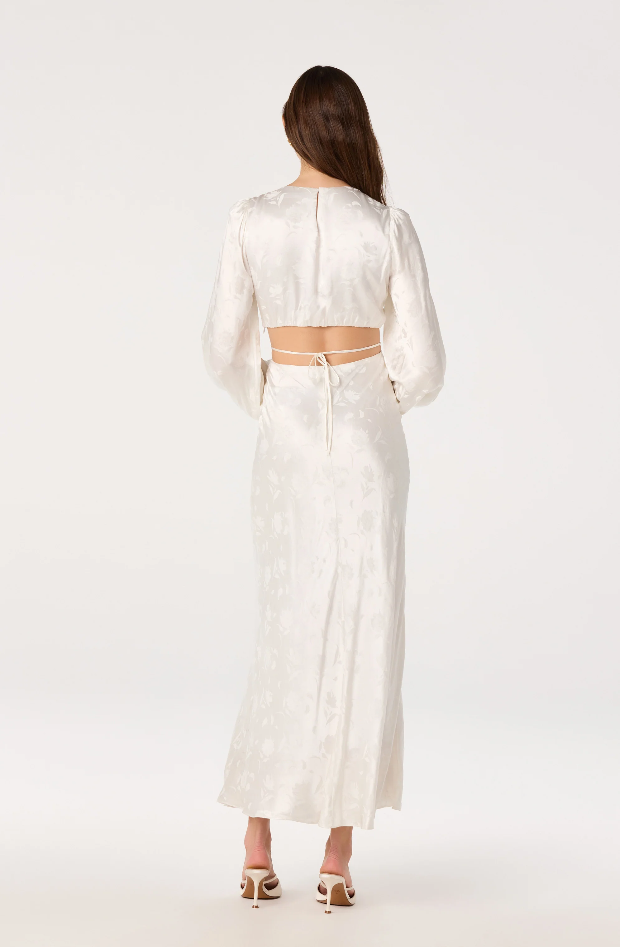 Quinn Floral Jacquard Maxi Dress - Image 3