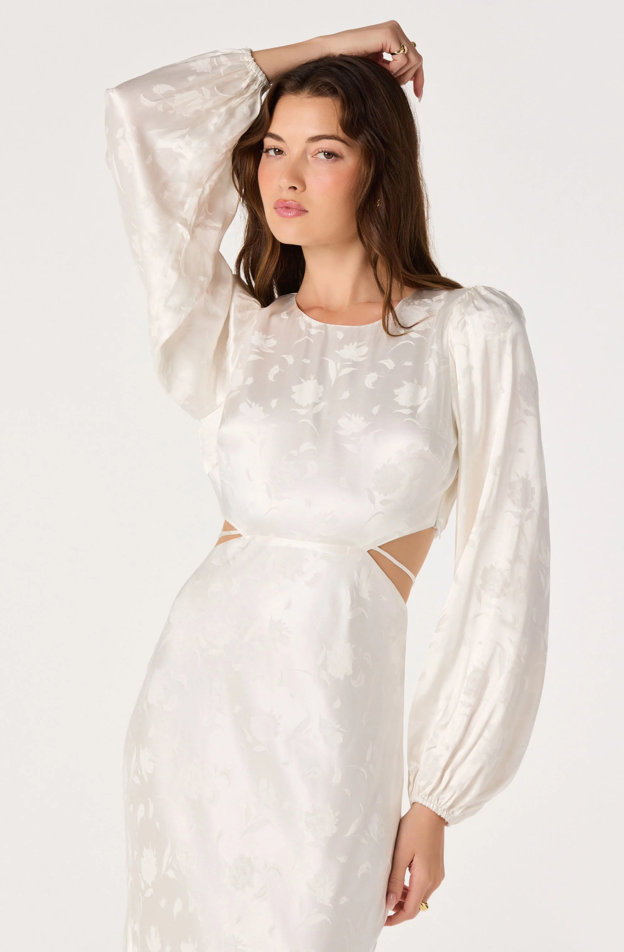Quinn Floral Jacquard Maxi Dress - Image 5
