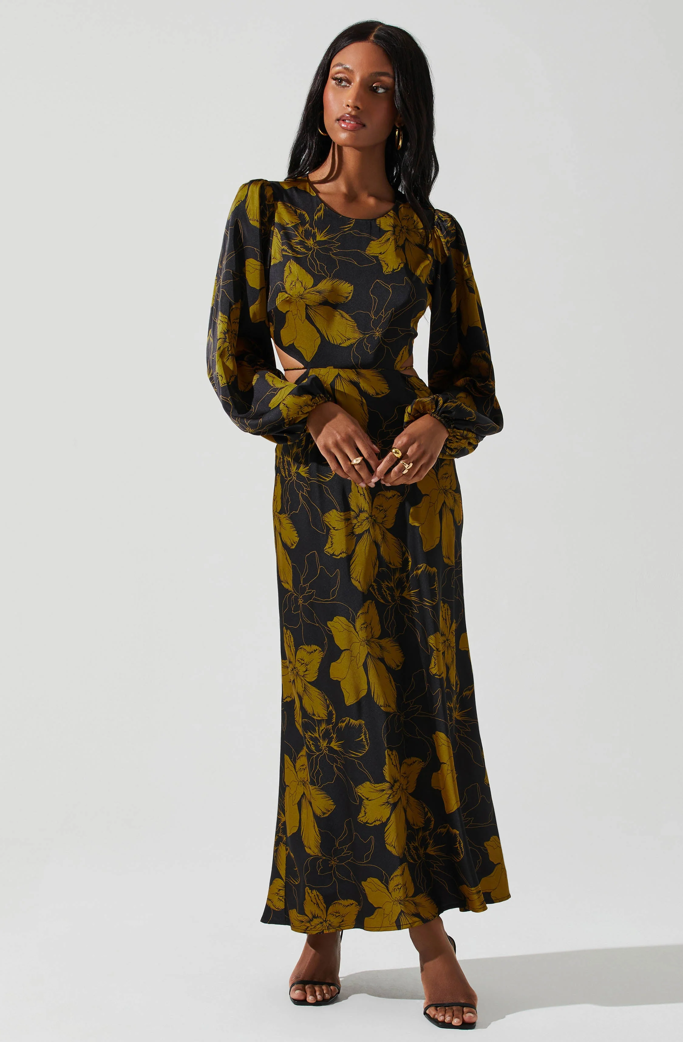 Quinn Floral Cutout Maxi Dress - Image 19