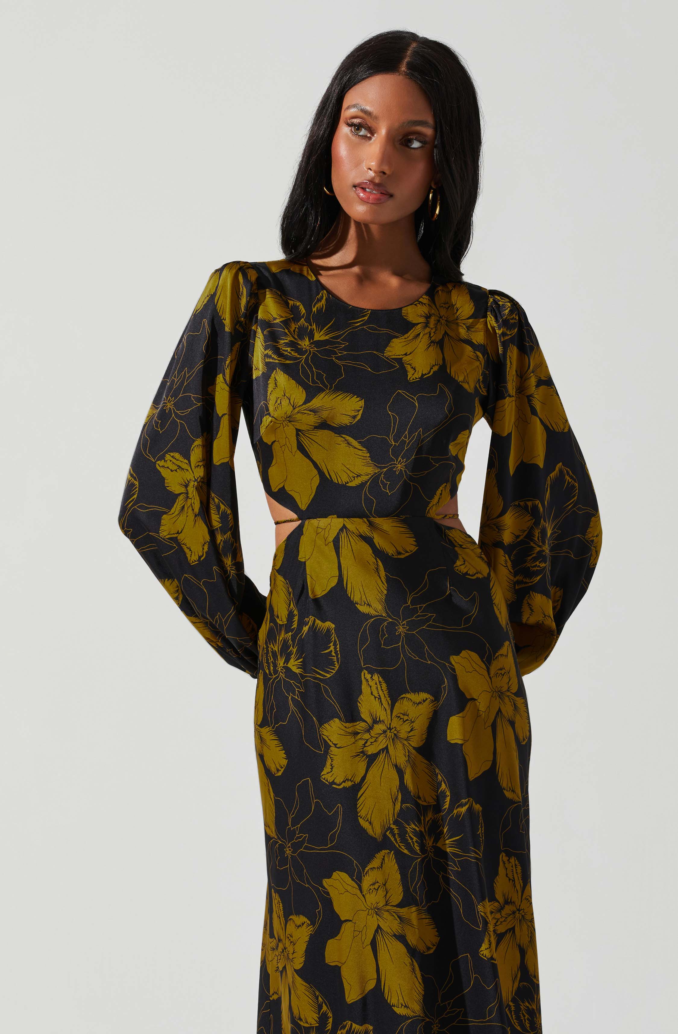 Quinn Floral Cutout Maxi Dress - Image 20