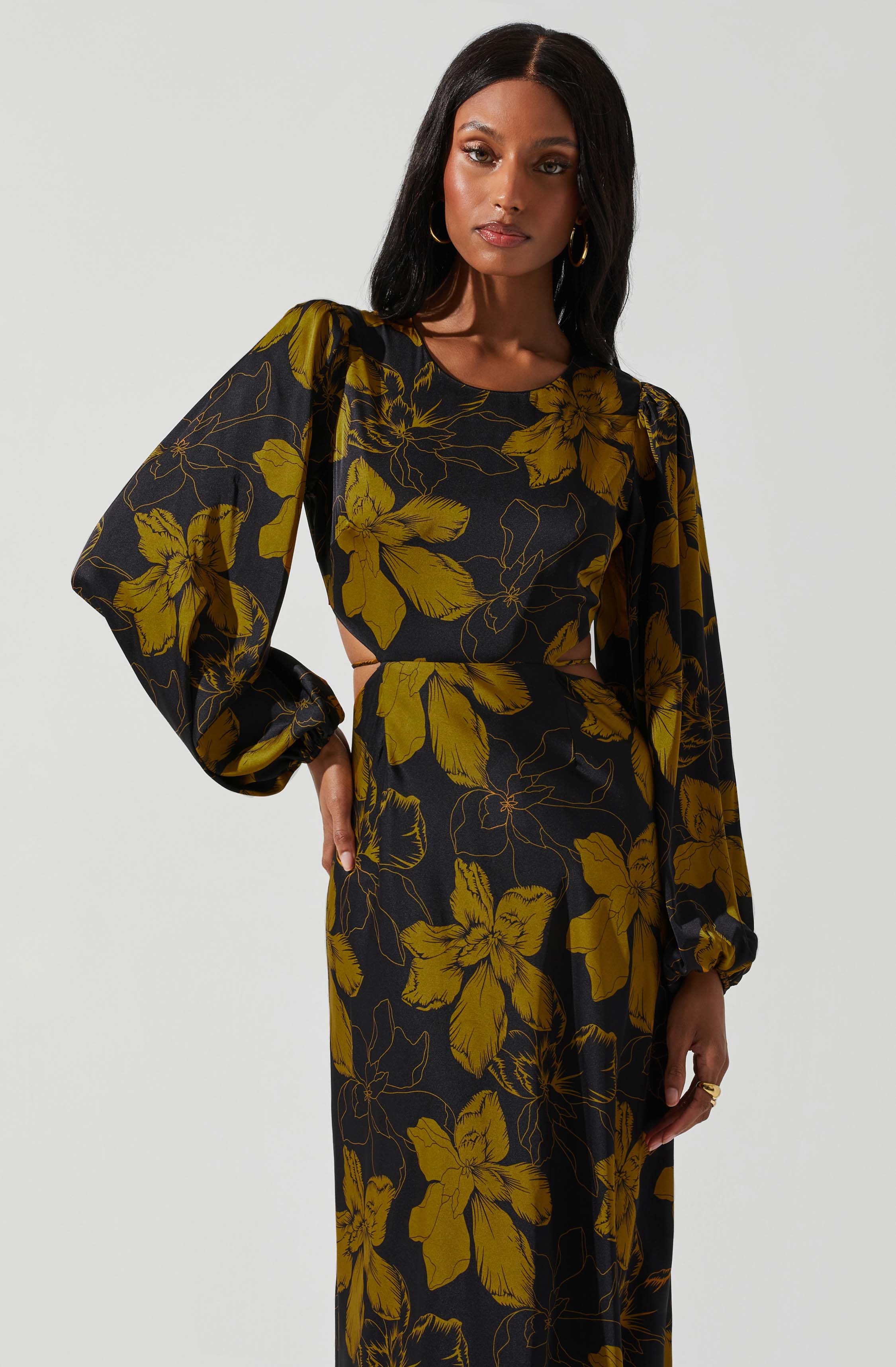 Quinn Floral Cutout Maxi Dress - Image 22