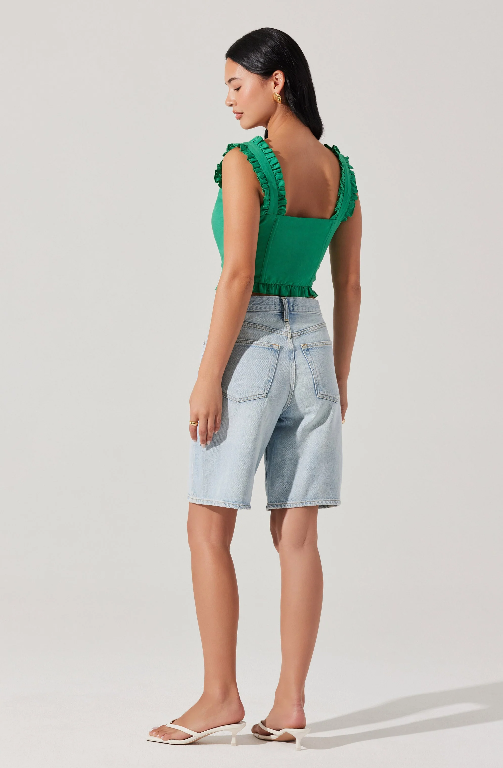 Raelyn Ruffle Trim Corset Top - Image 10