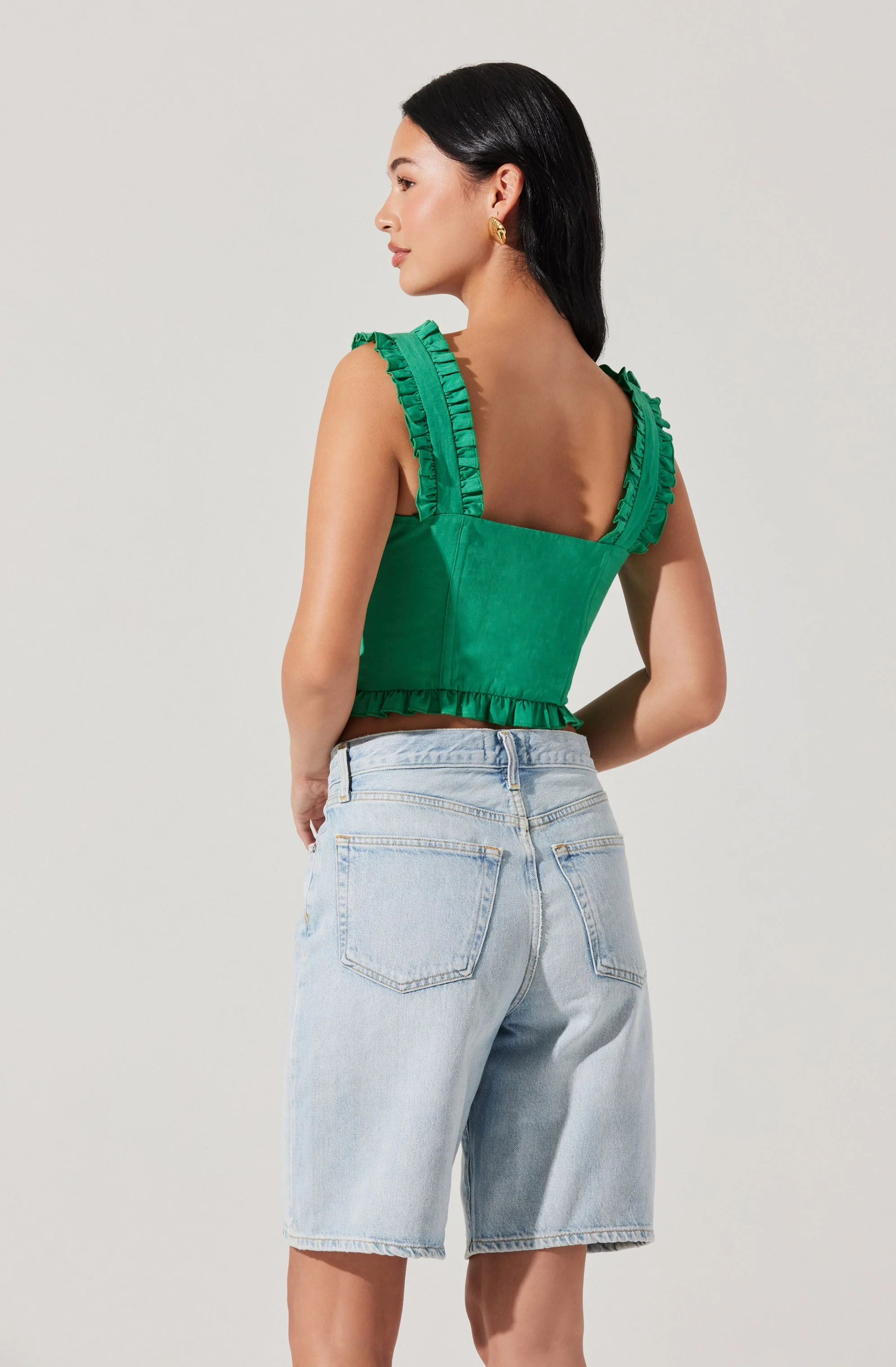 Raelyn Ruffle Trim Corset Top - Image 12