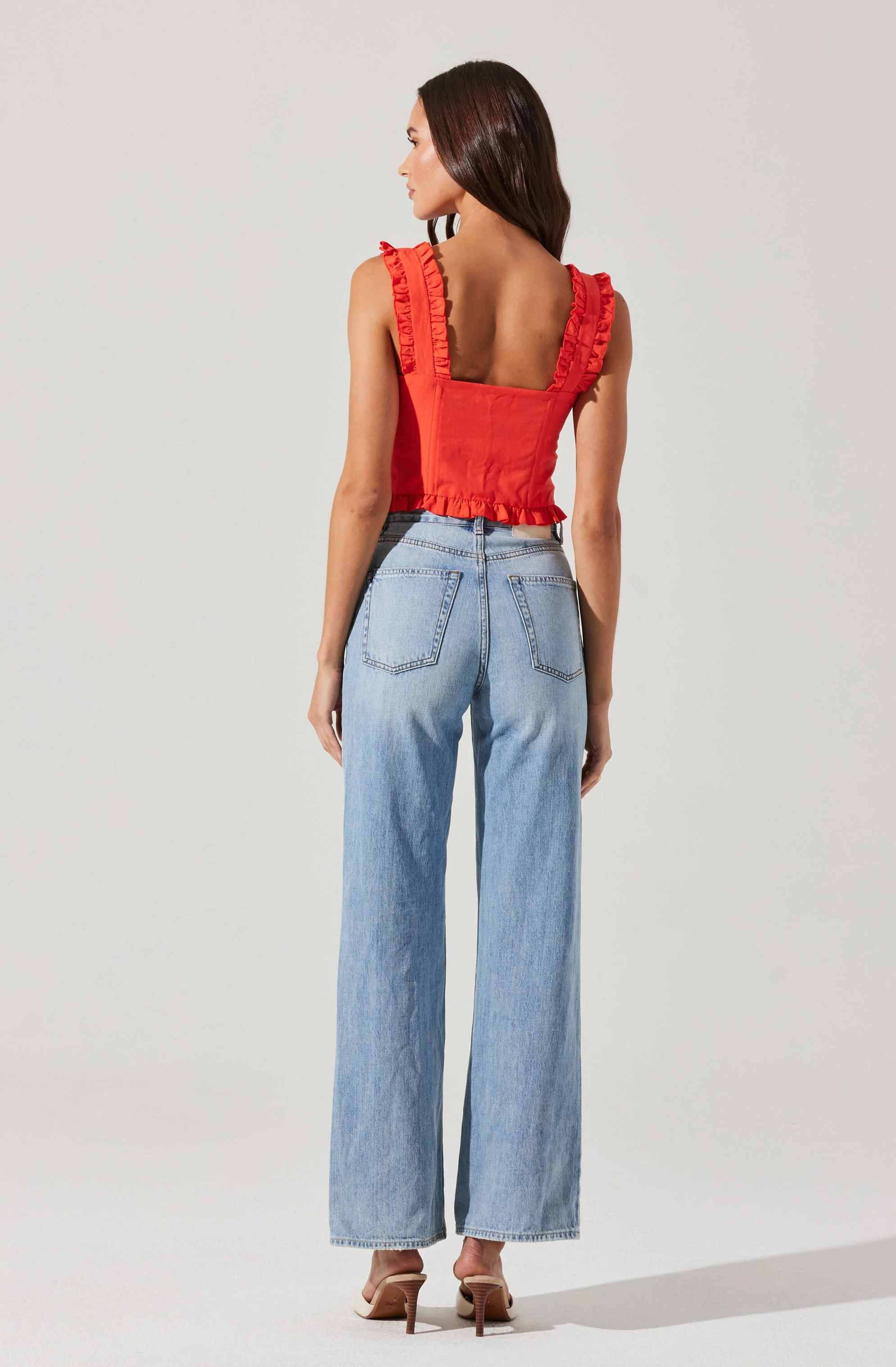 Raelyn Ruffle Trim Corset Top - Image 4