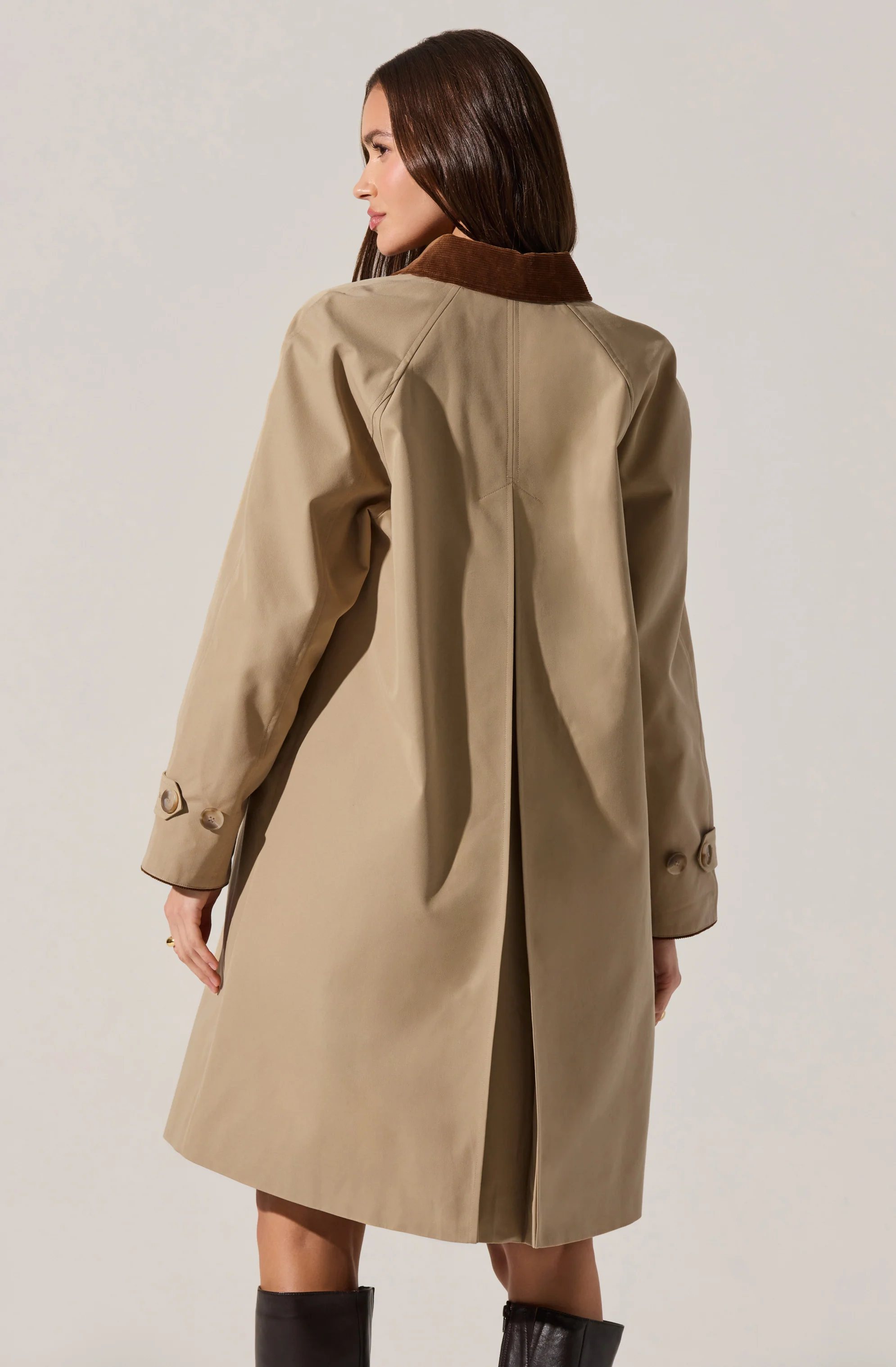 Raiden Contrast Trench Coat - Image 2