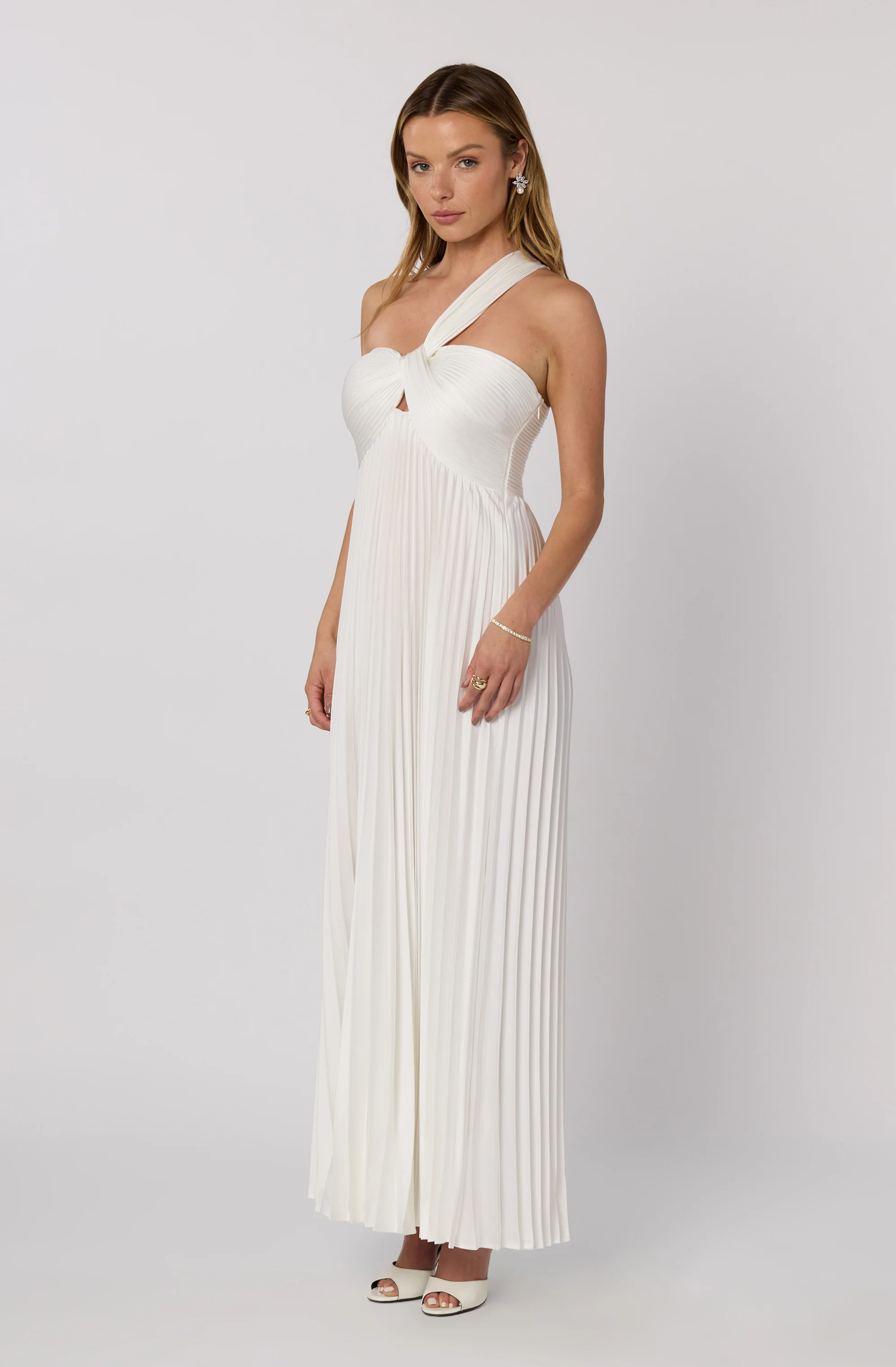 Rasya One-Shoulder Pleated Maxi Dress - Image 12