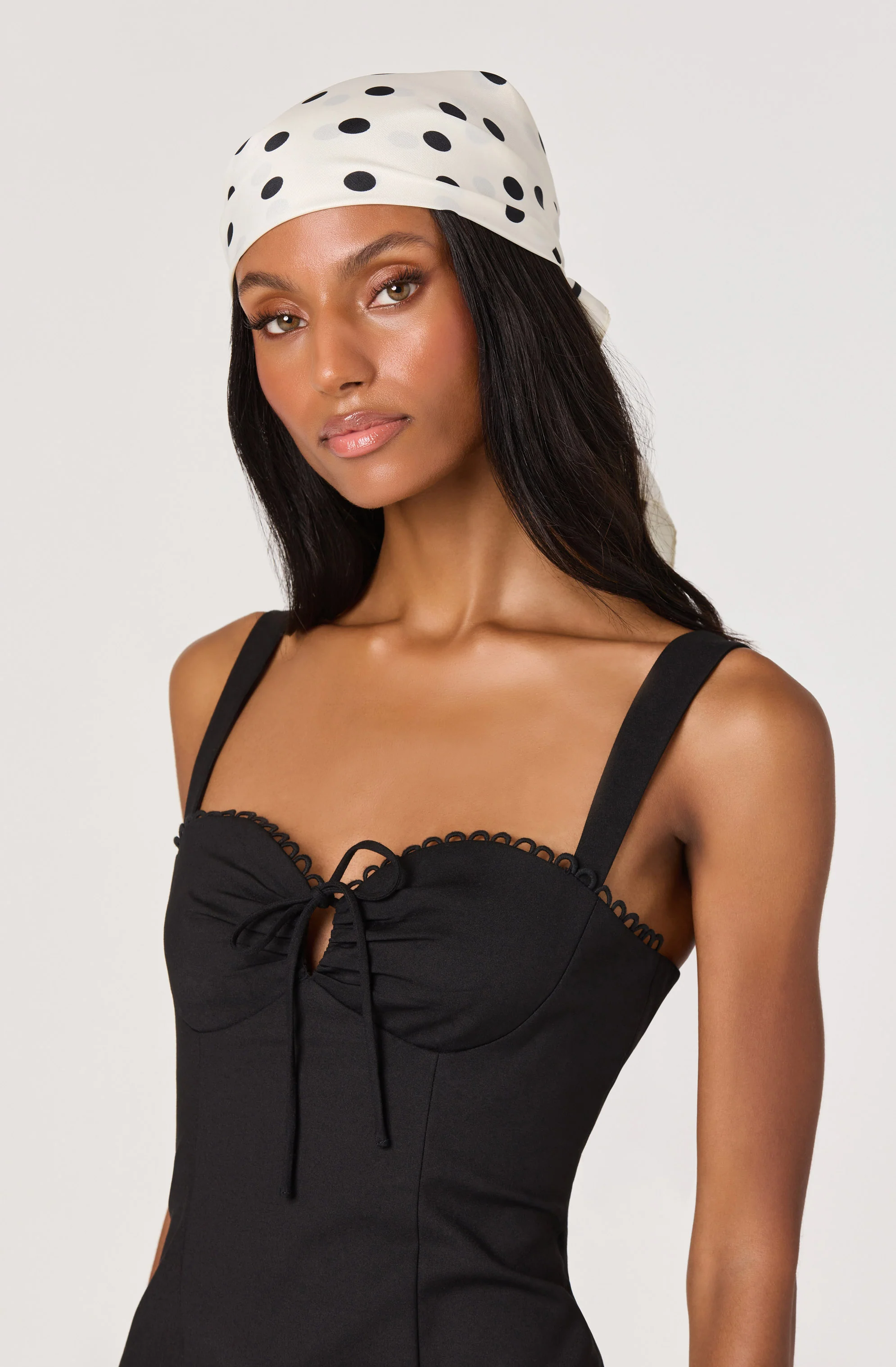 Raziela Scalloped Trim Midi Dress - Image 5