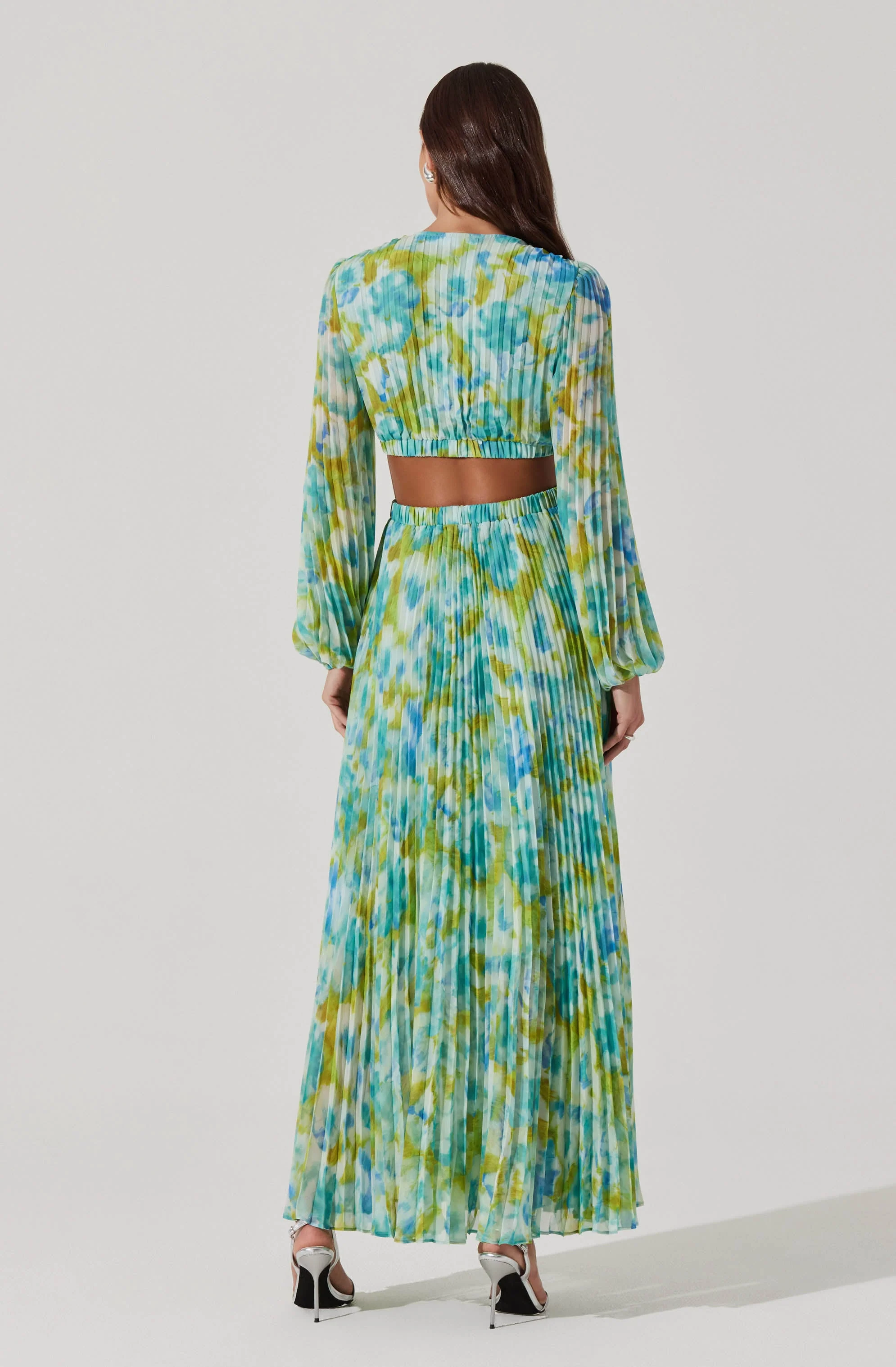 Revery Floral Long Sleeve Maxi Dress - Image 11
