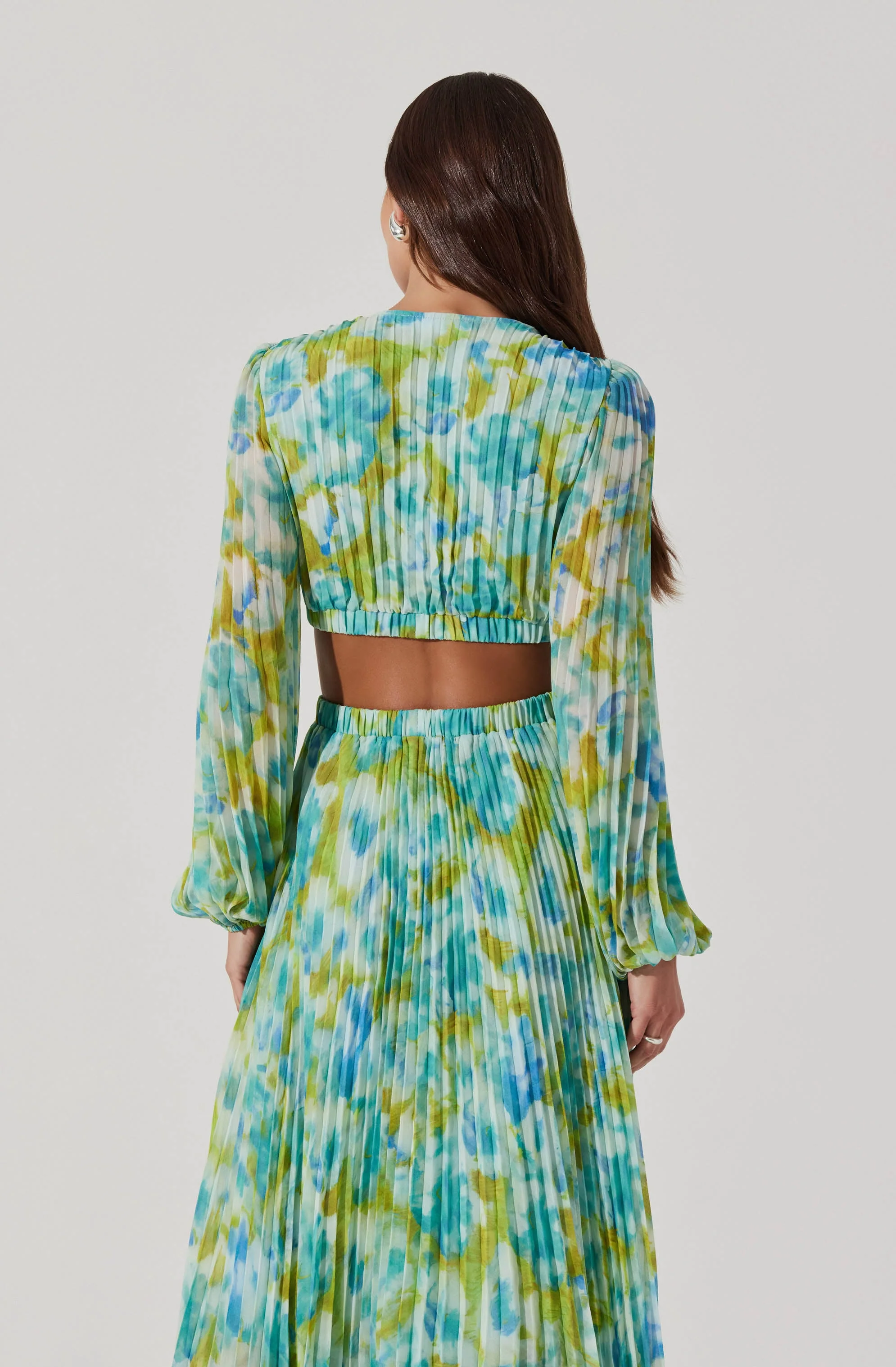 Revery Floral Long Sleeve Maxi Dress - Image 12