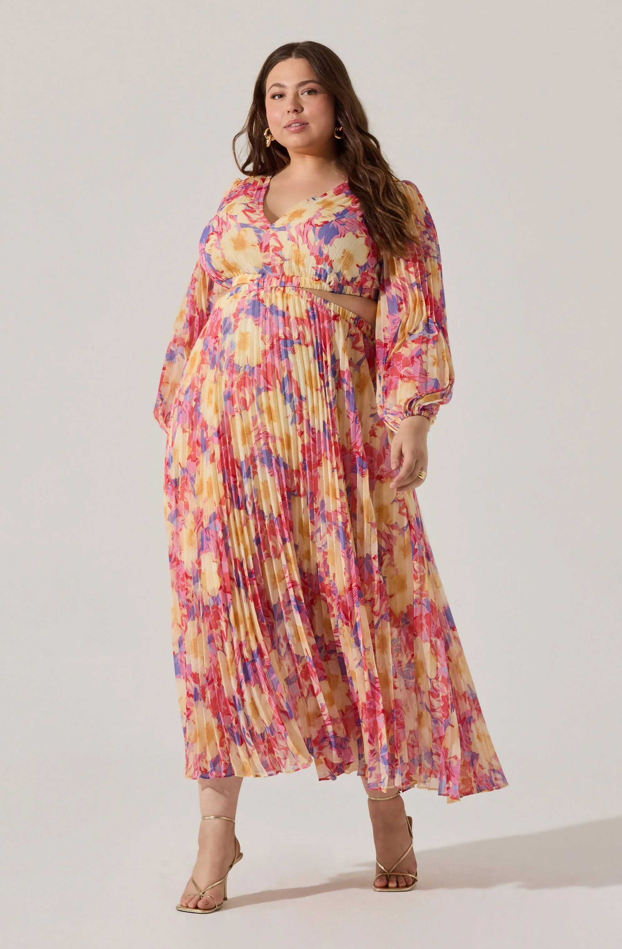 Revery Floral Long Sleeve Maxi Dress - Image 15