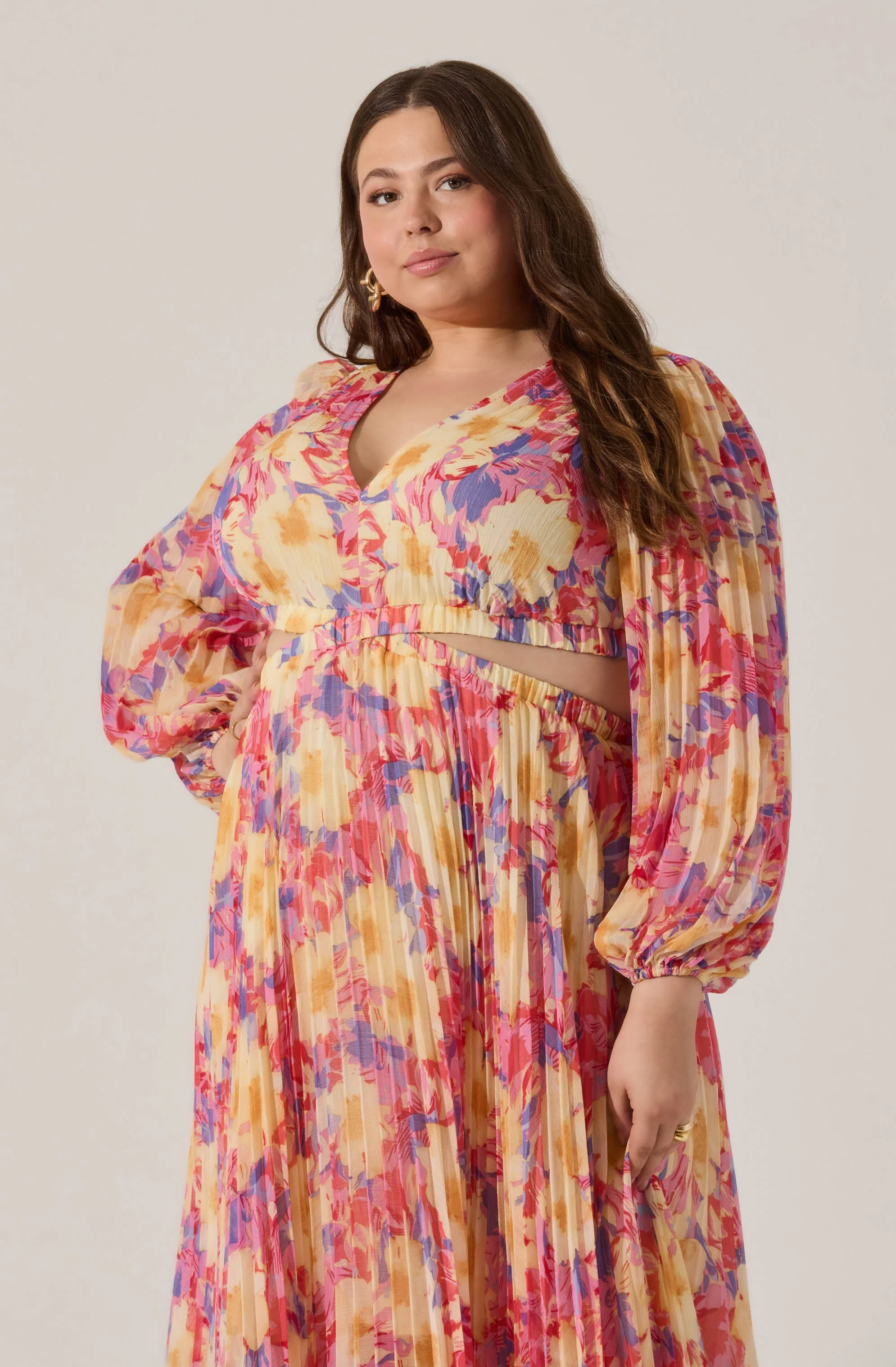 Revery Floral Long Sleeve Maxi Dress - Image 16