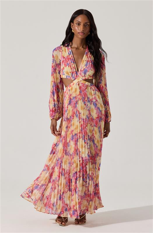 Revery Floral Long Sleeve Maxi Dress - Image 3