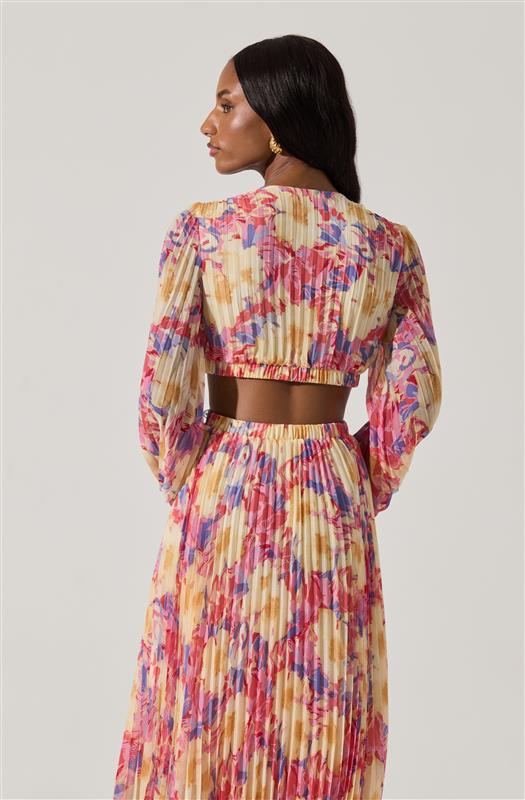 Revery Floral Long Sleeve Maxi Dress - Image 4