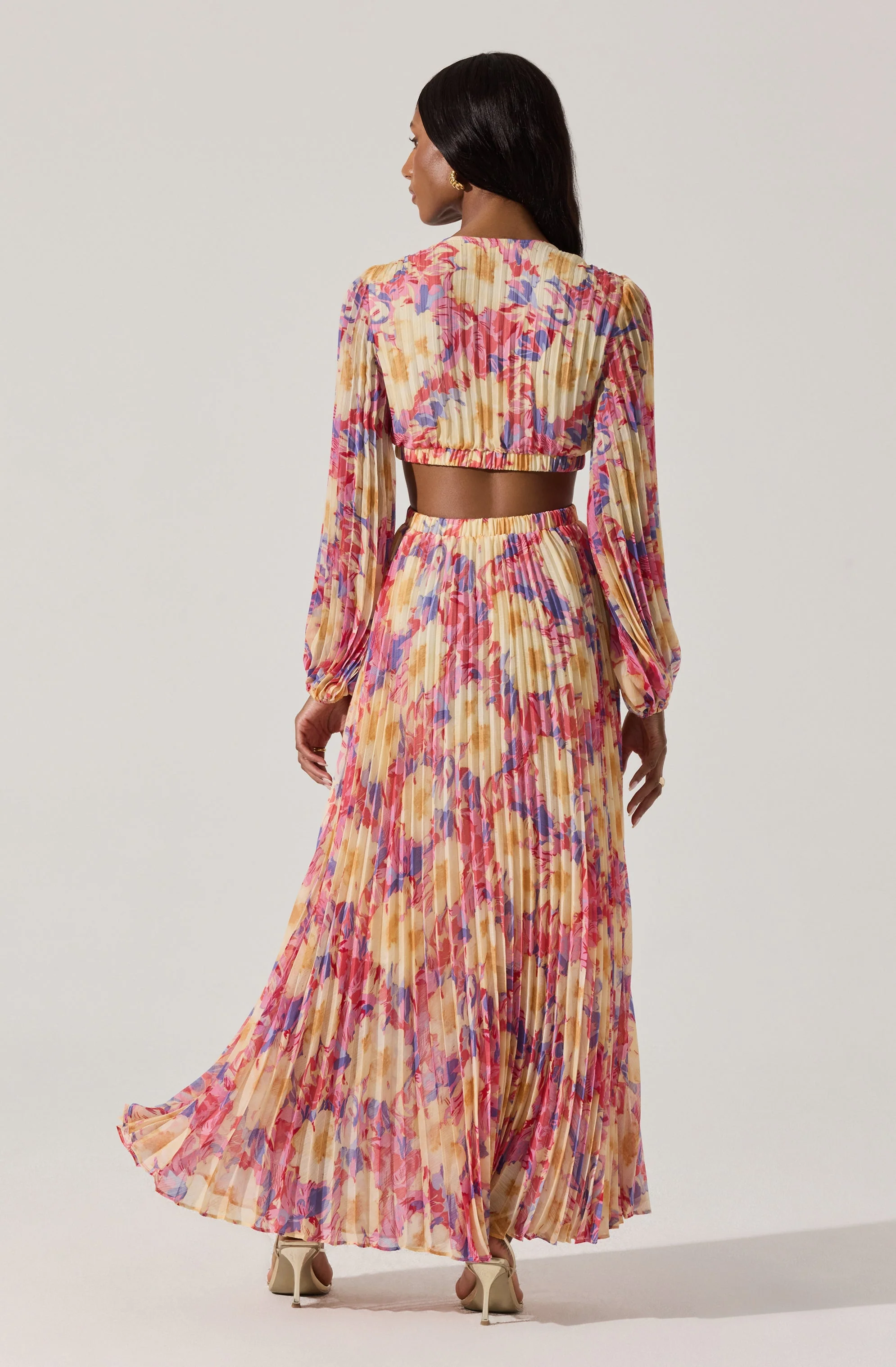 Revery Floral Long Sleeve Maxi Dress - Image 5