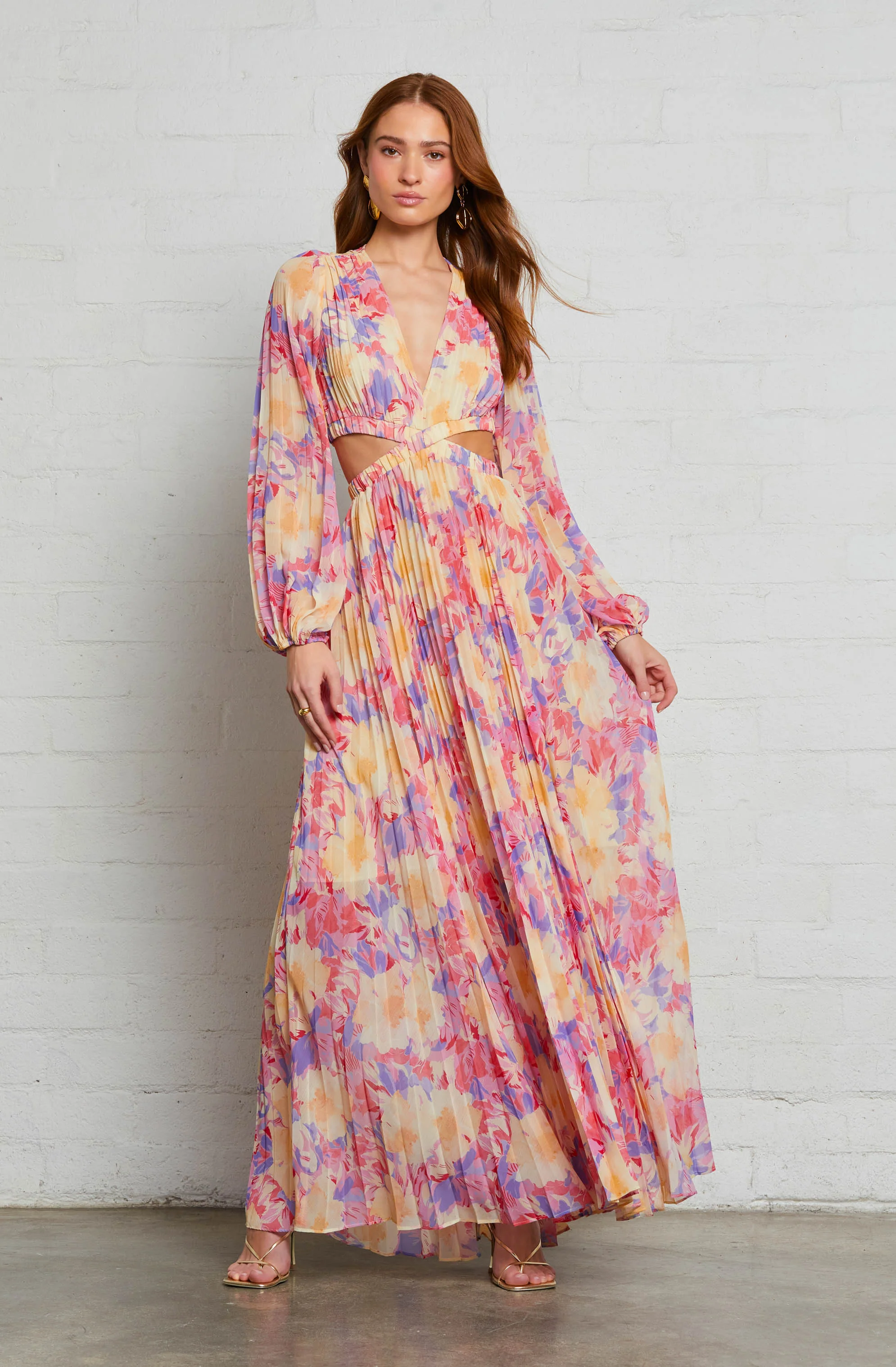 Revery Floral Long Sleeve Maxi Dress - Image 6