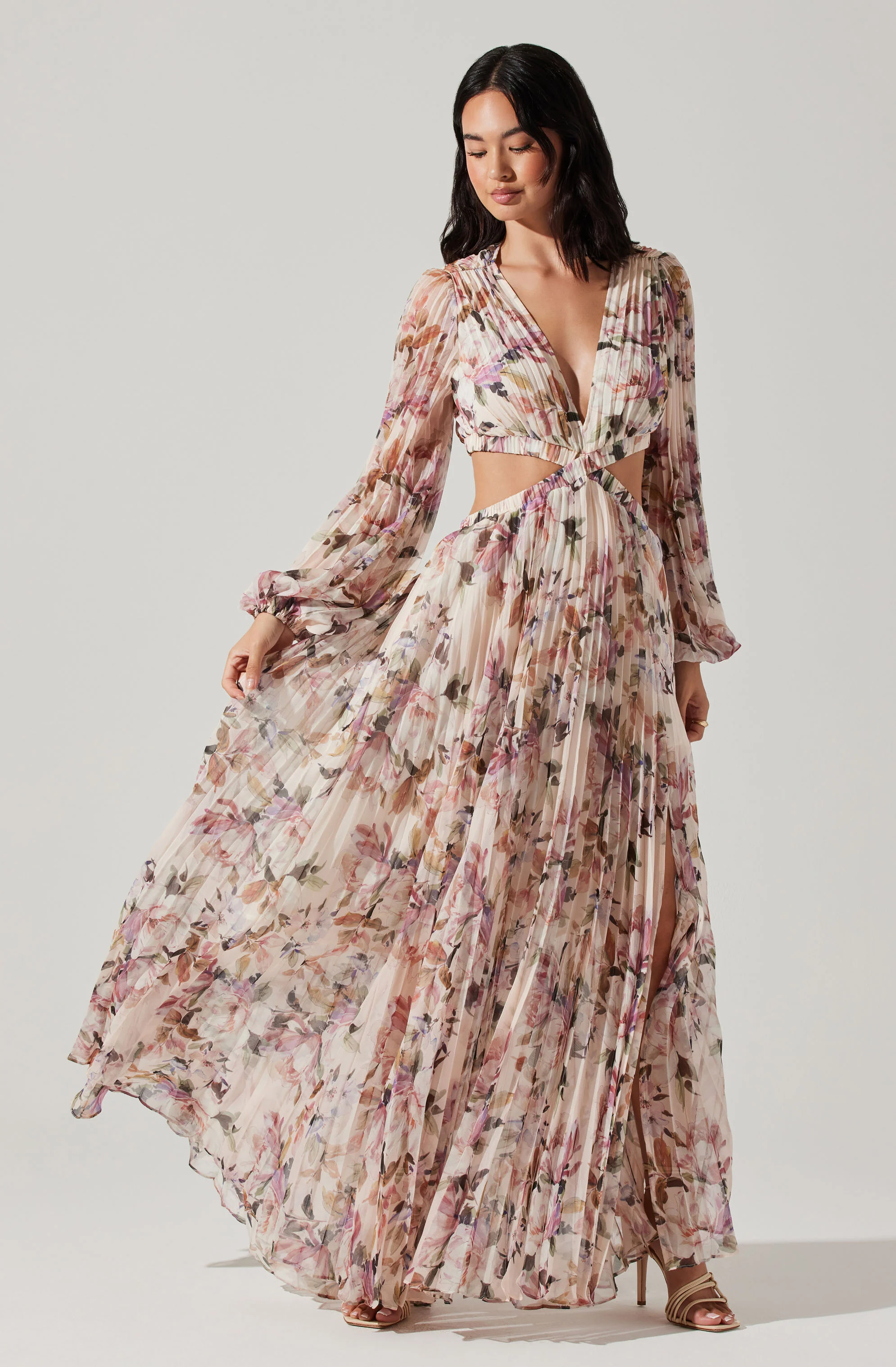 Revery Floral Long Sleeve Maxi Dress - Image 3